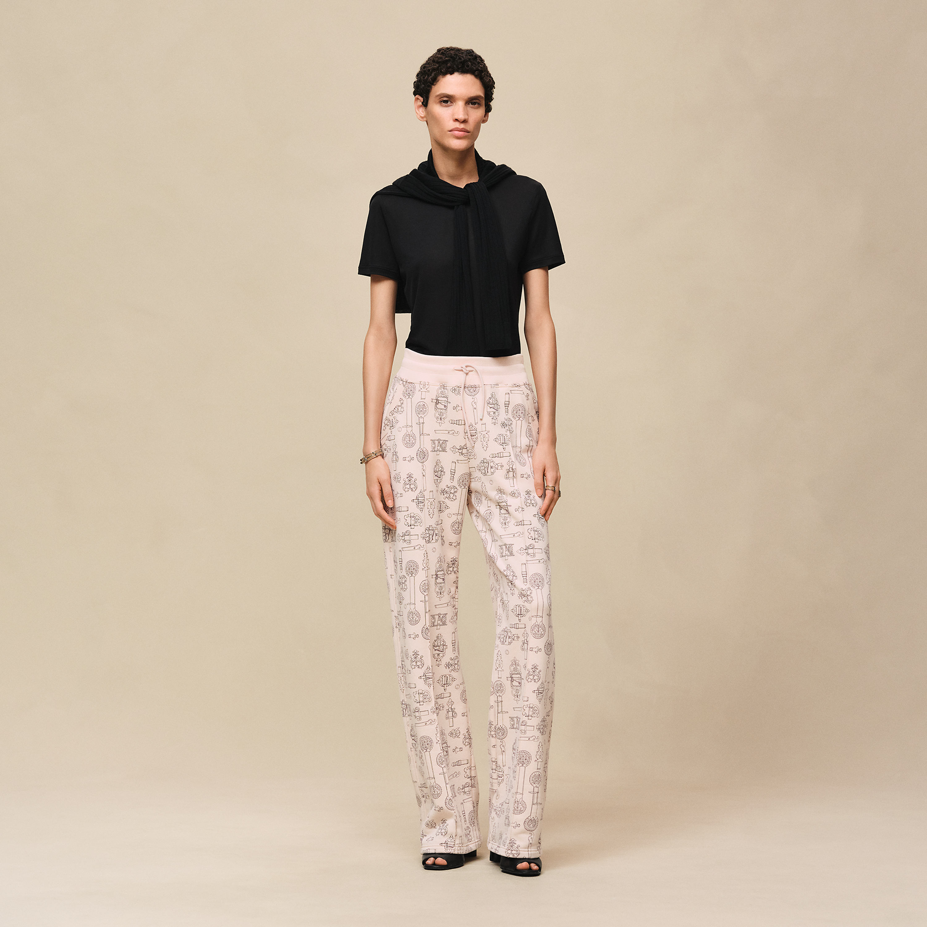 "Ferronnerie Remix" wide pants