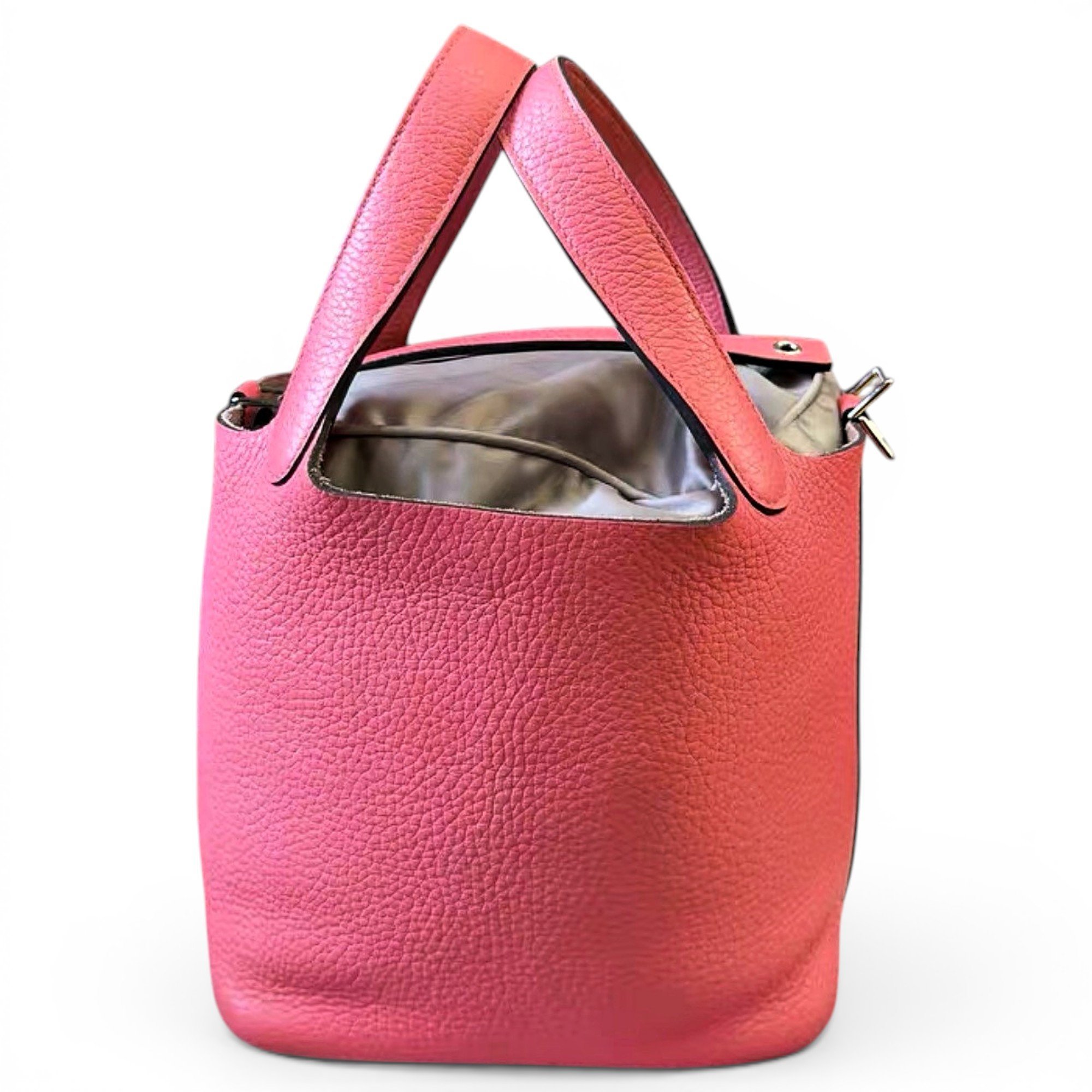 Picotin leather tote