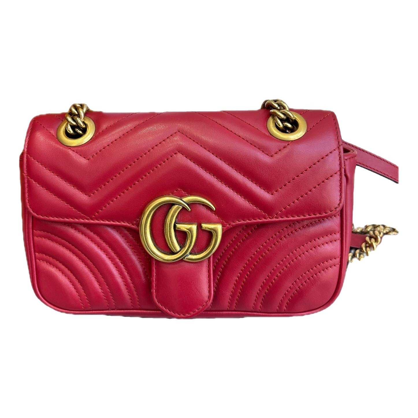 GG Marmont Flap leather handbag