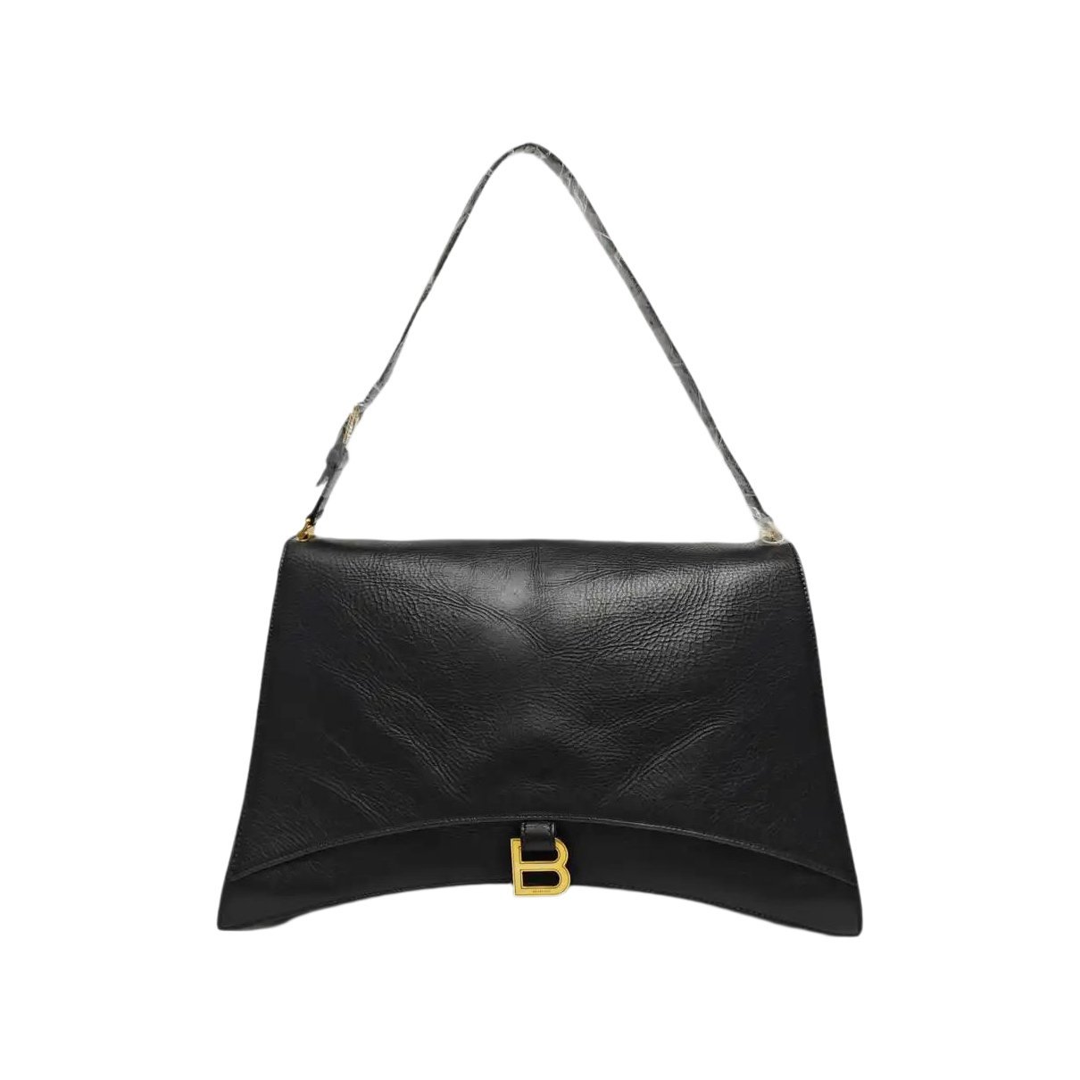 Crush leather handbag