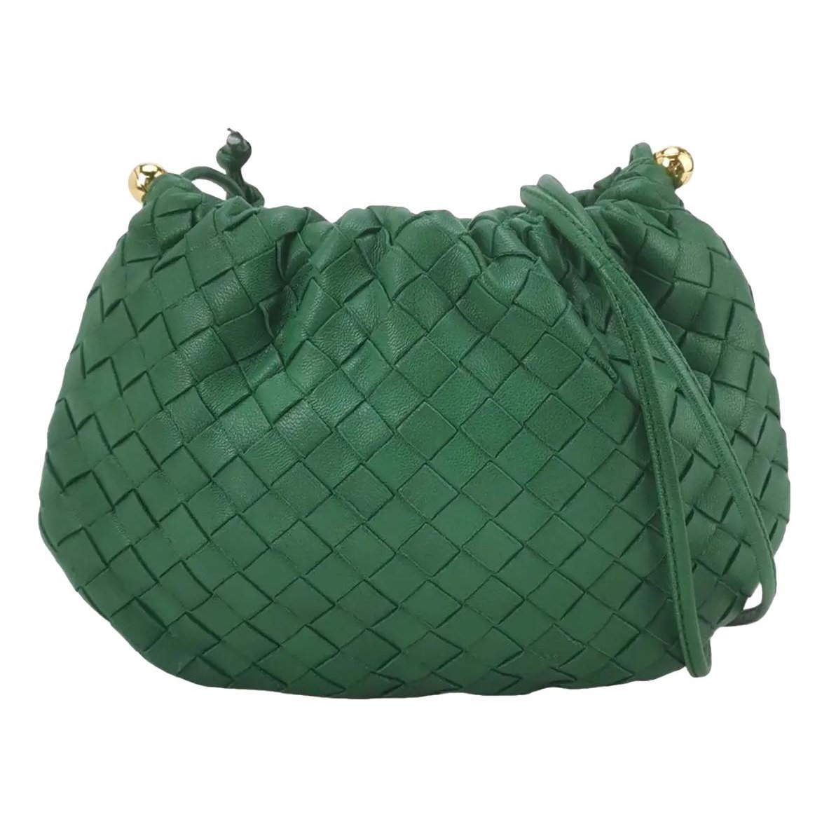 Bulb leather crossbody bag