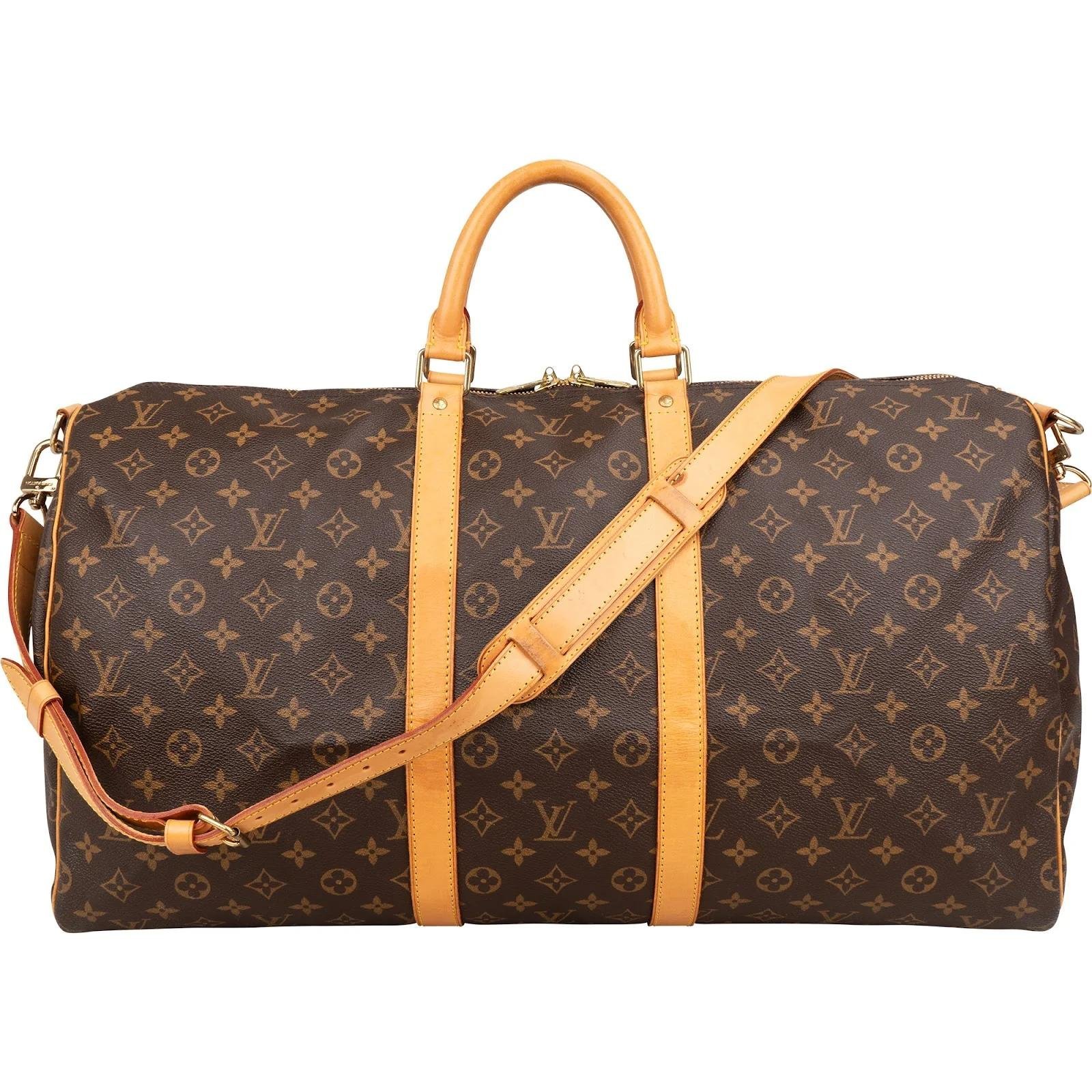 Keepall leather travel bag