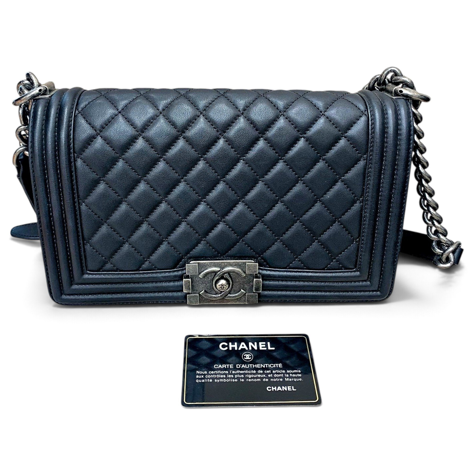 Boy leather crossbody bag