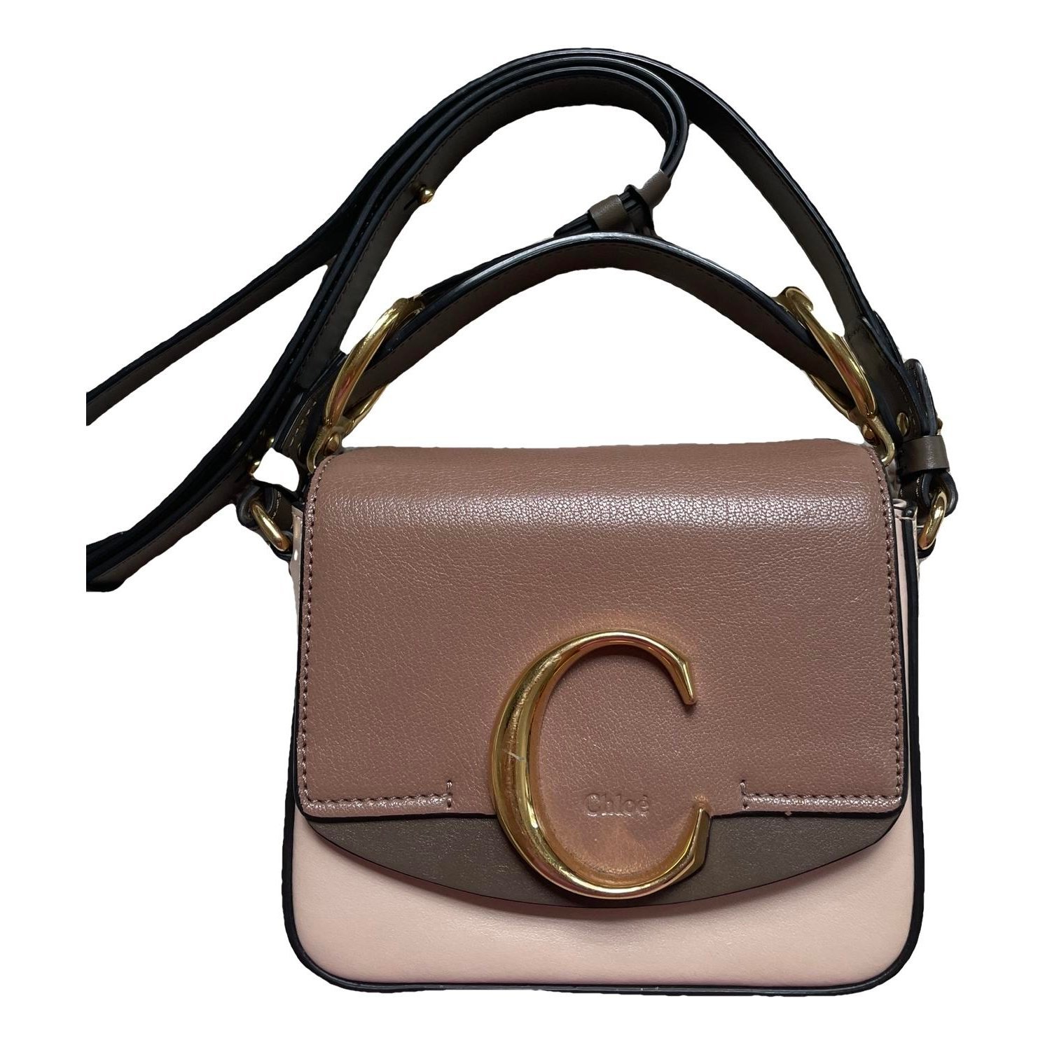C leather crossbody bag