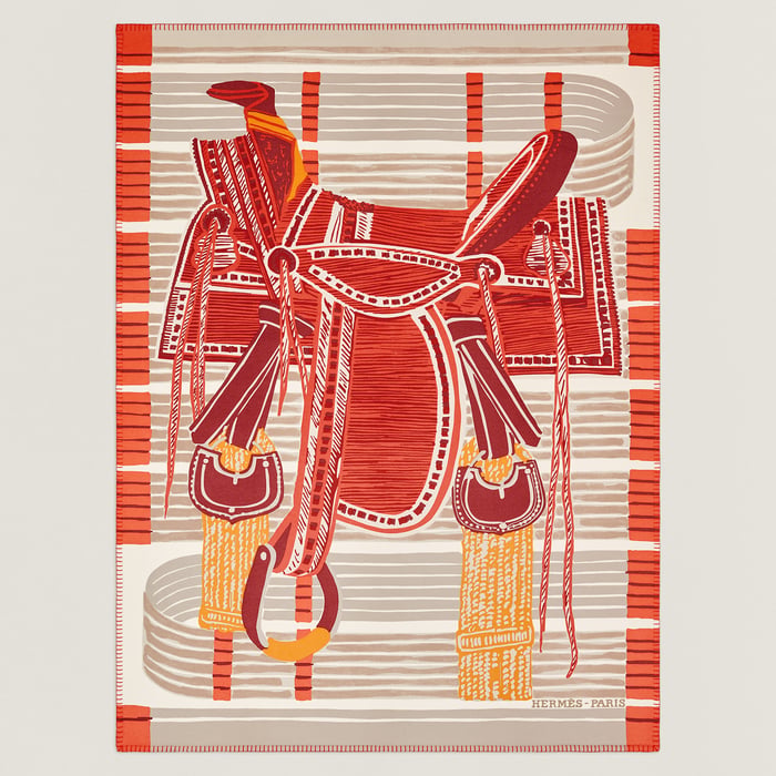 Rouge H Selle Trophee Blanket