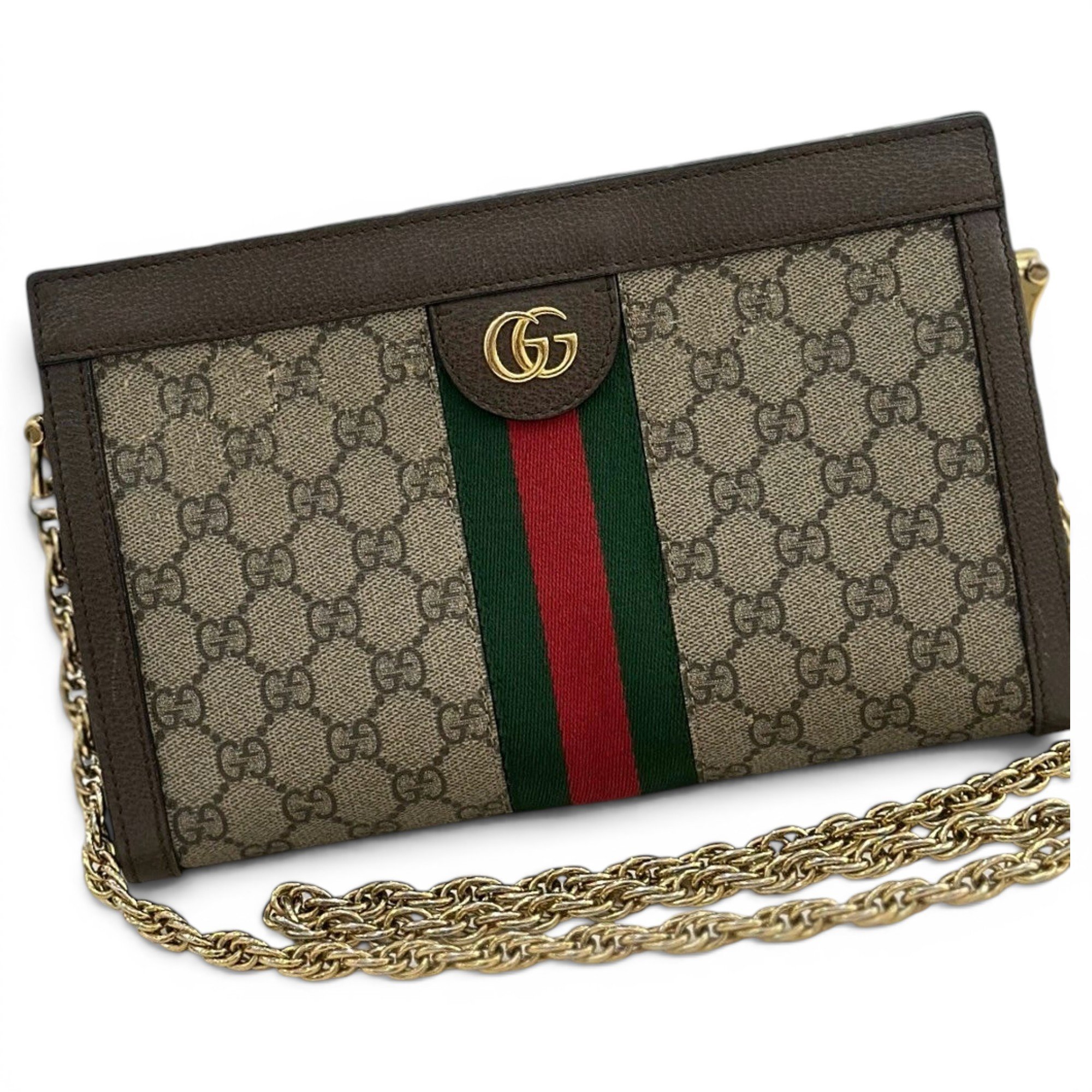 Ophidia Chain leather handbag