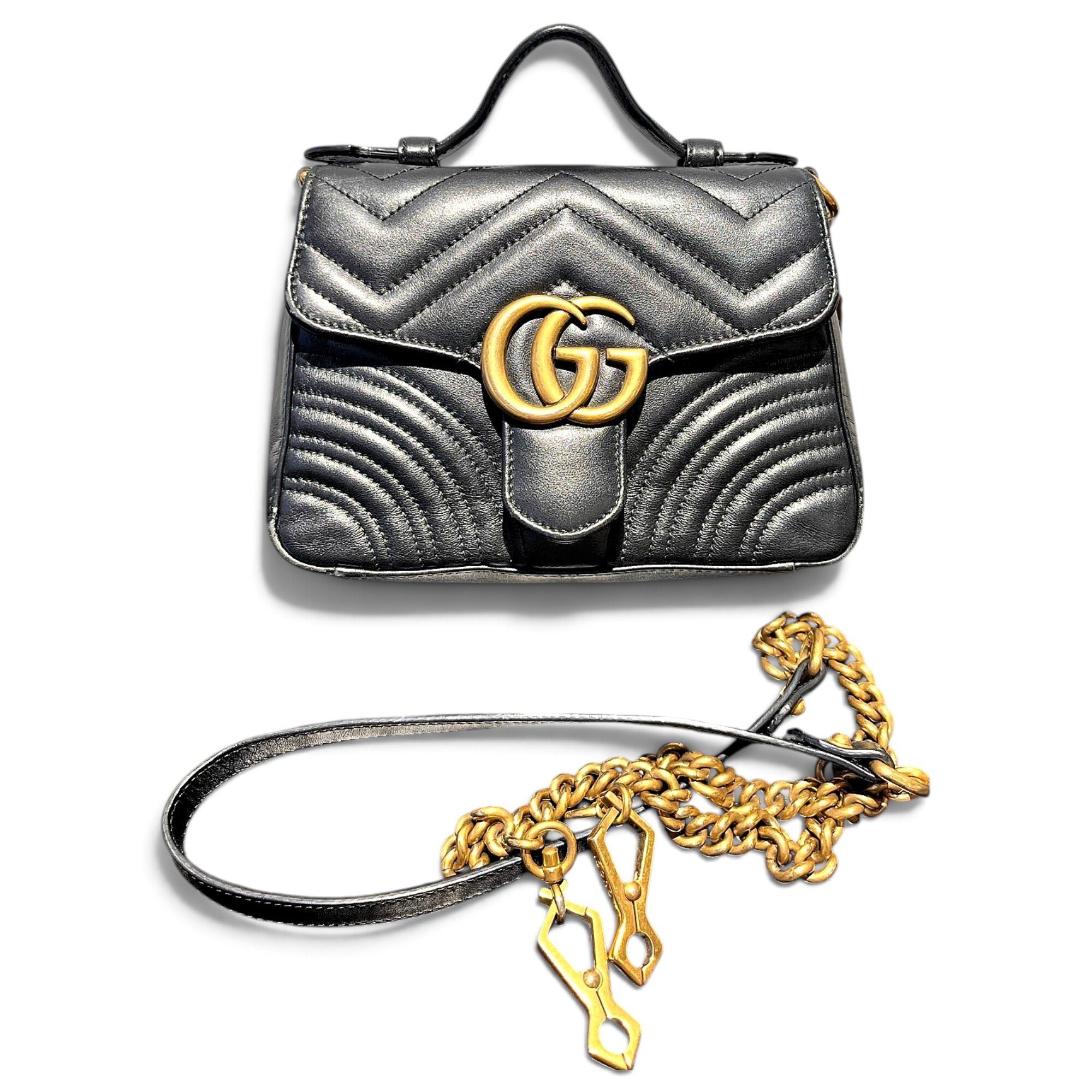 GG Marmont Flap leather handbag