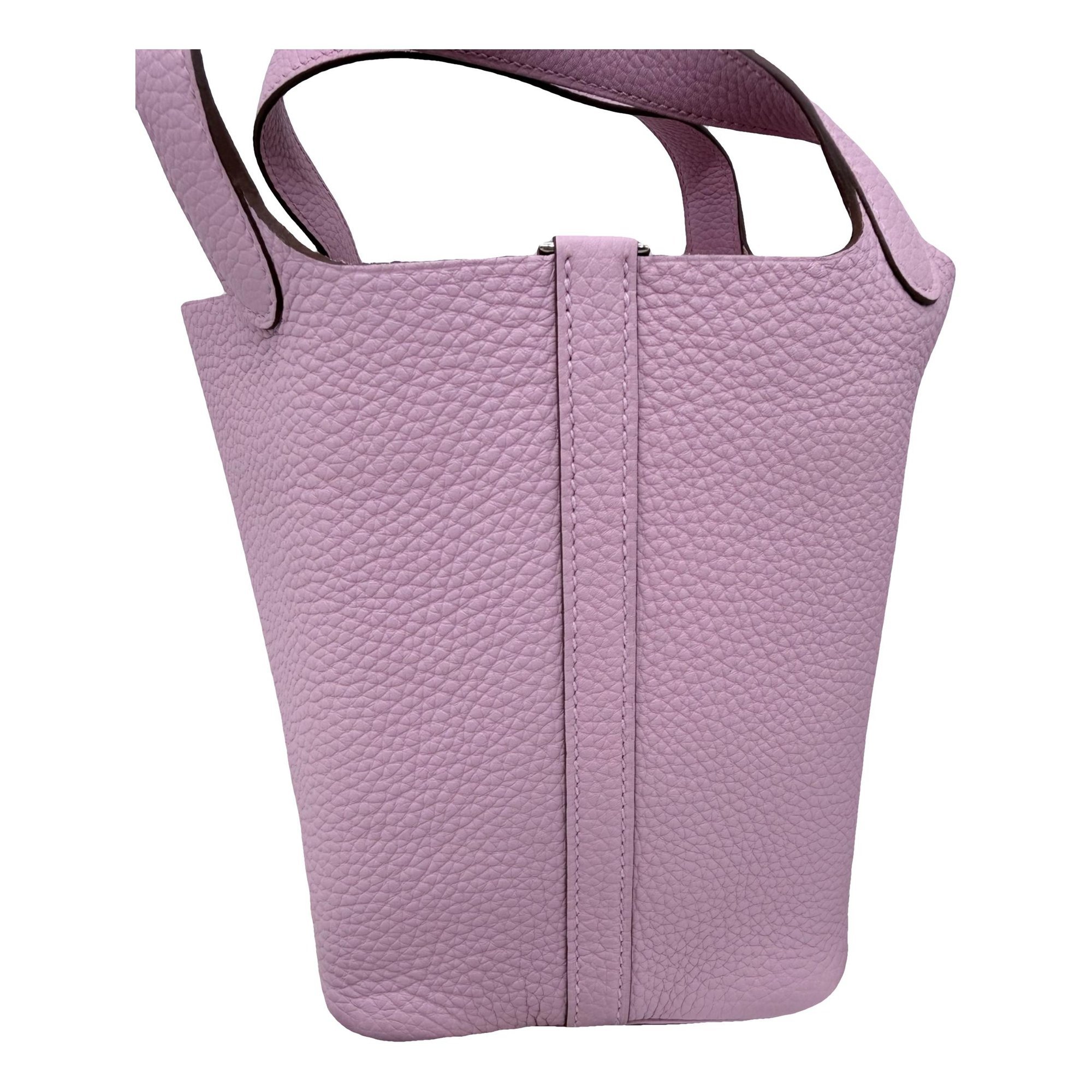 Hermes Picotin Handbag Mauve Sylvestre