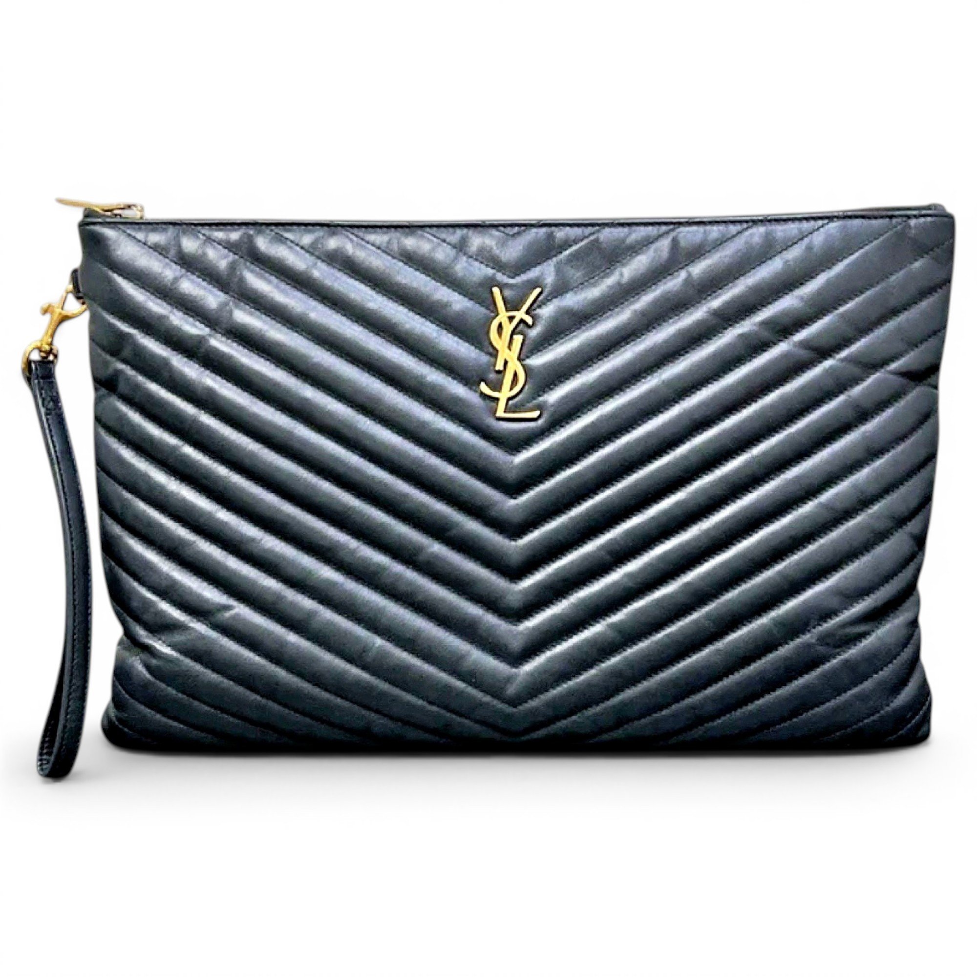 Cassandre leather clutch bag