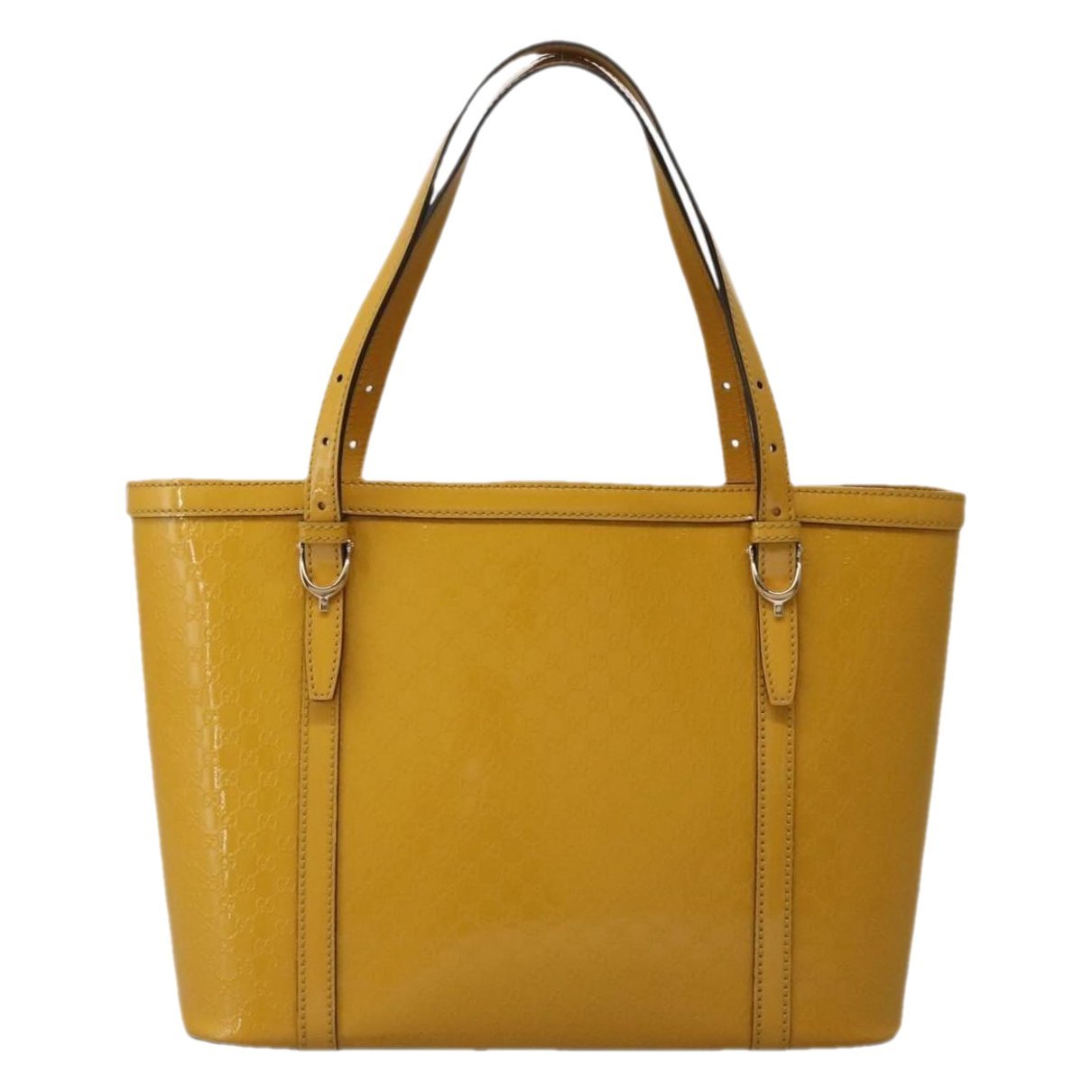 Patent leather handbag