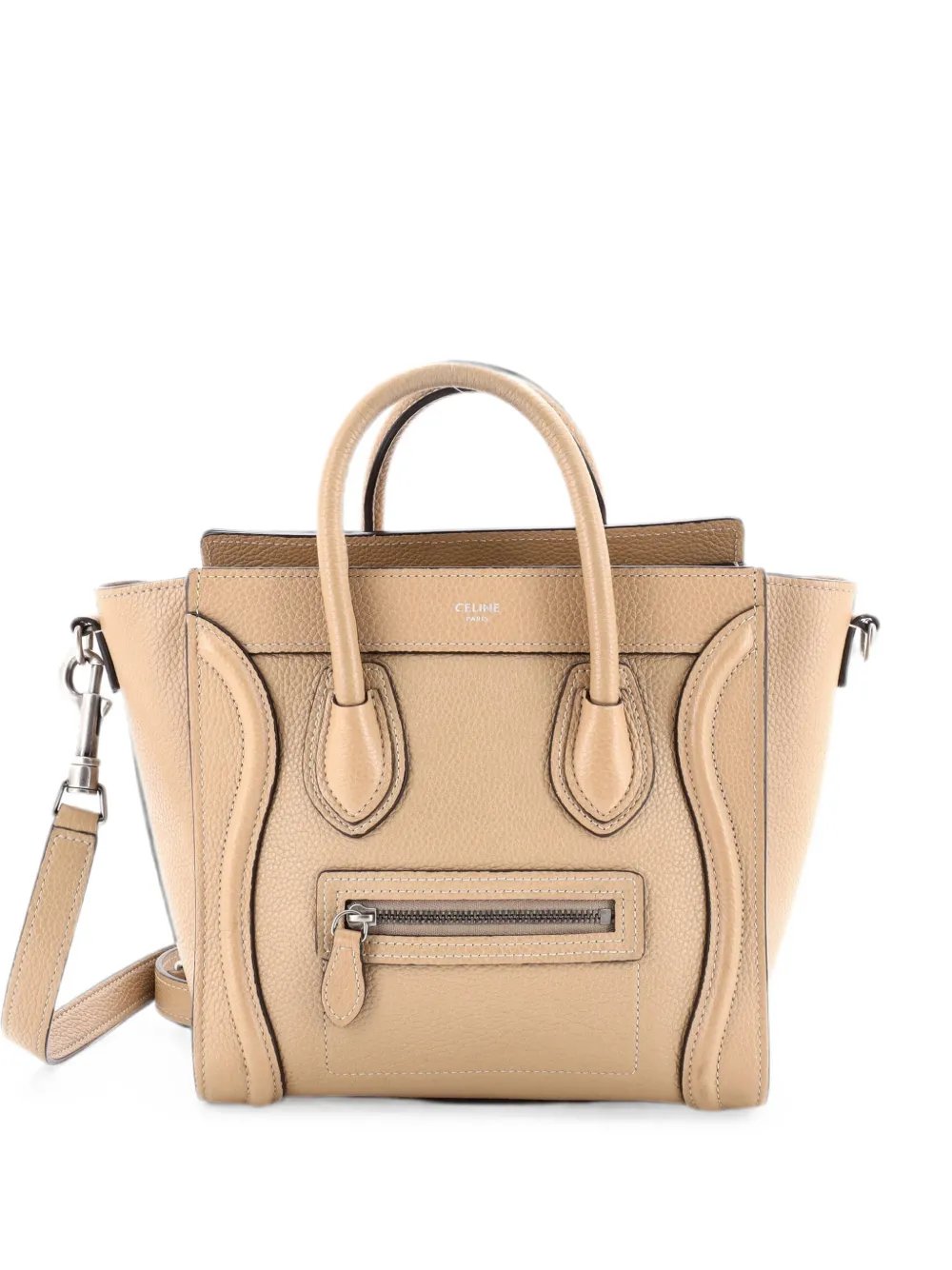 Luggage Bag Grainy Leather Nano crossbody bag