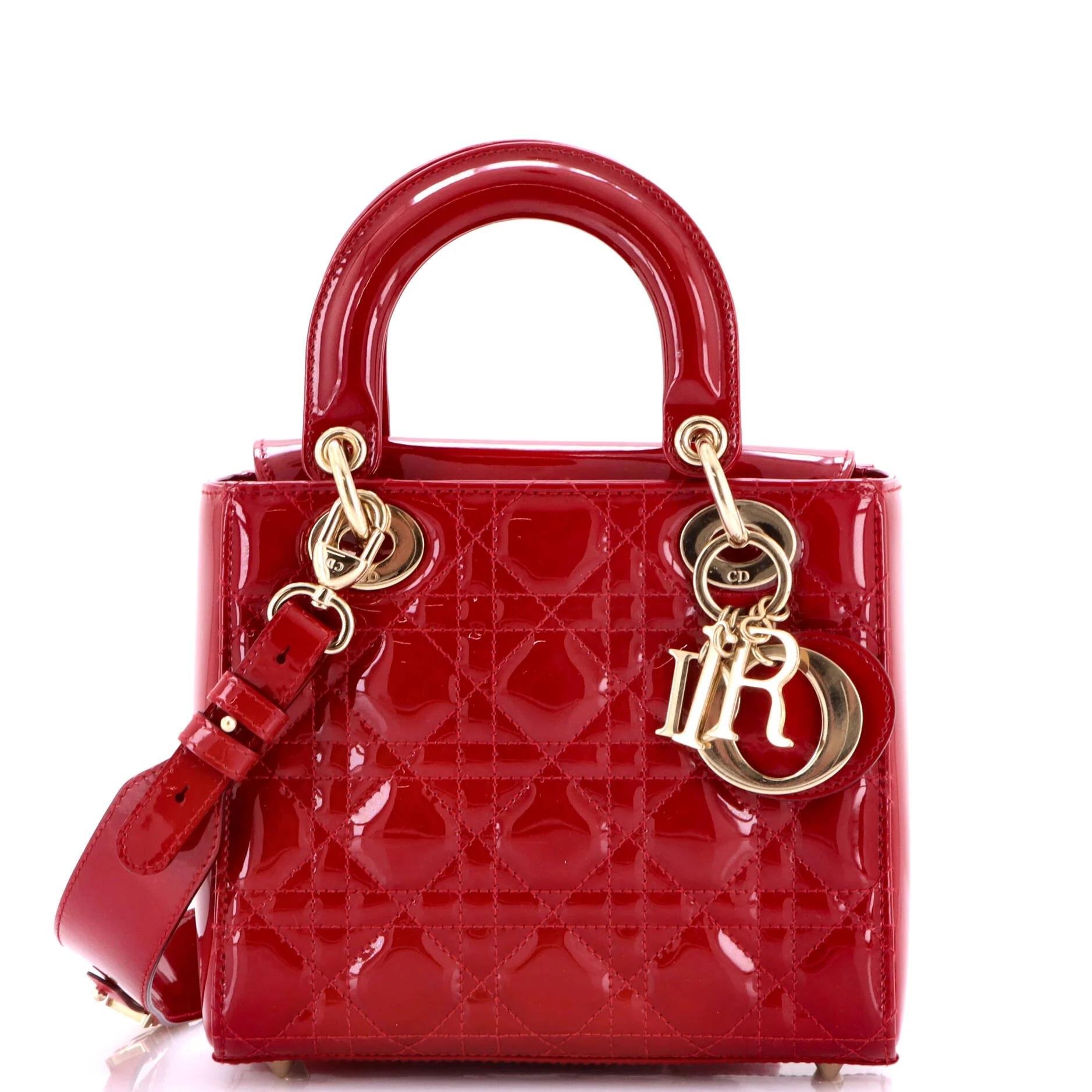 Patent leather handbag