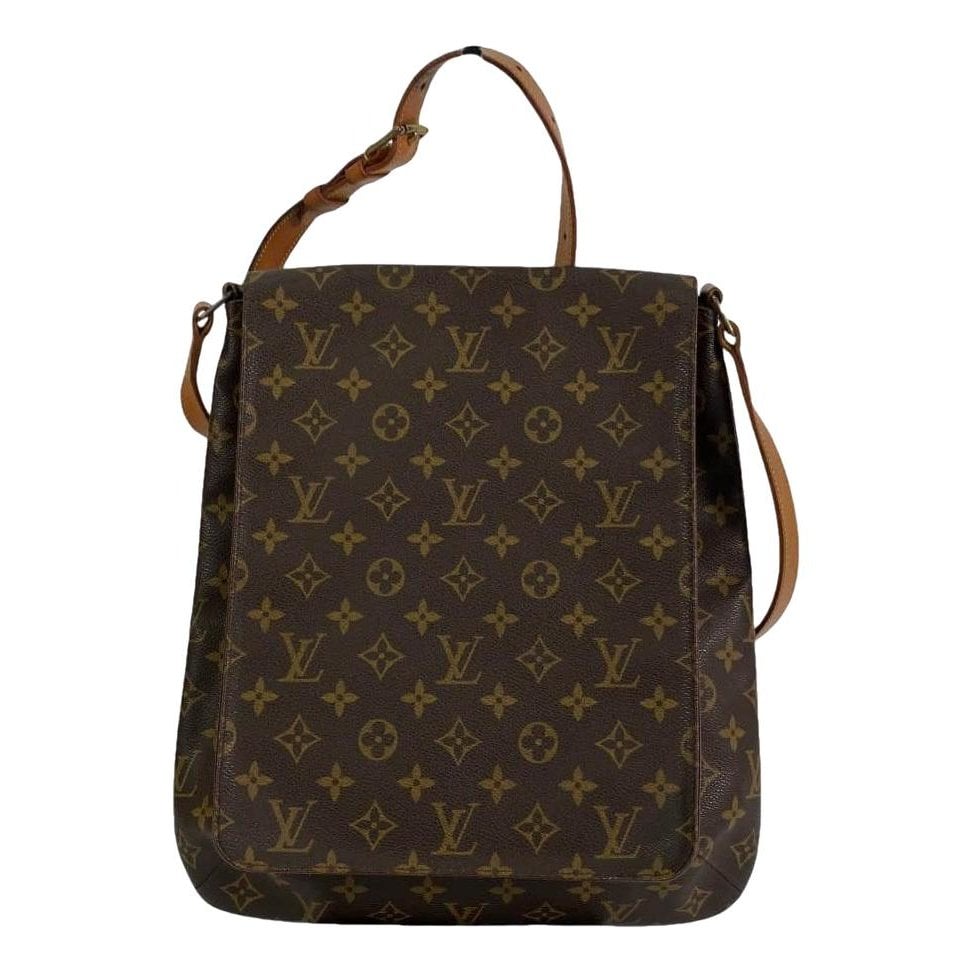 Musette leather handbag