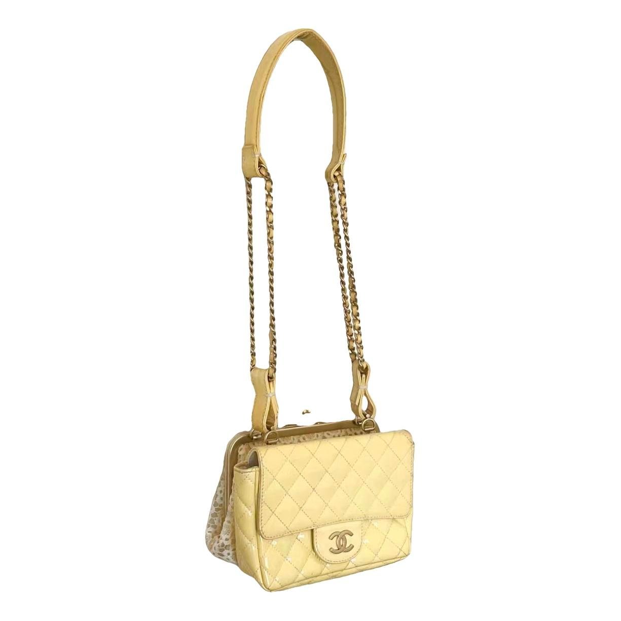 Patent leather handbag