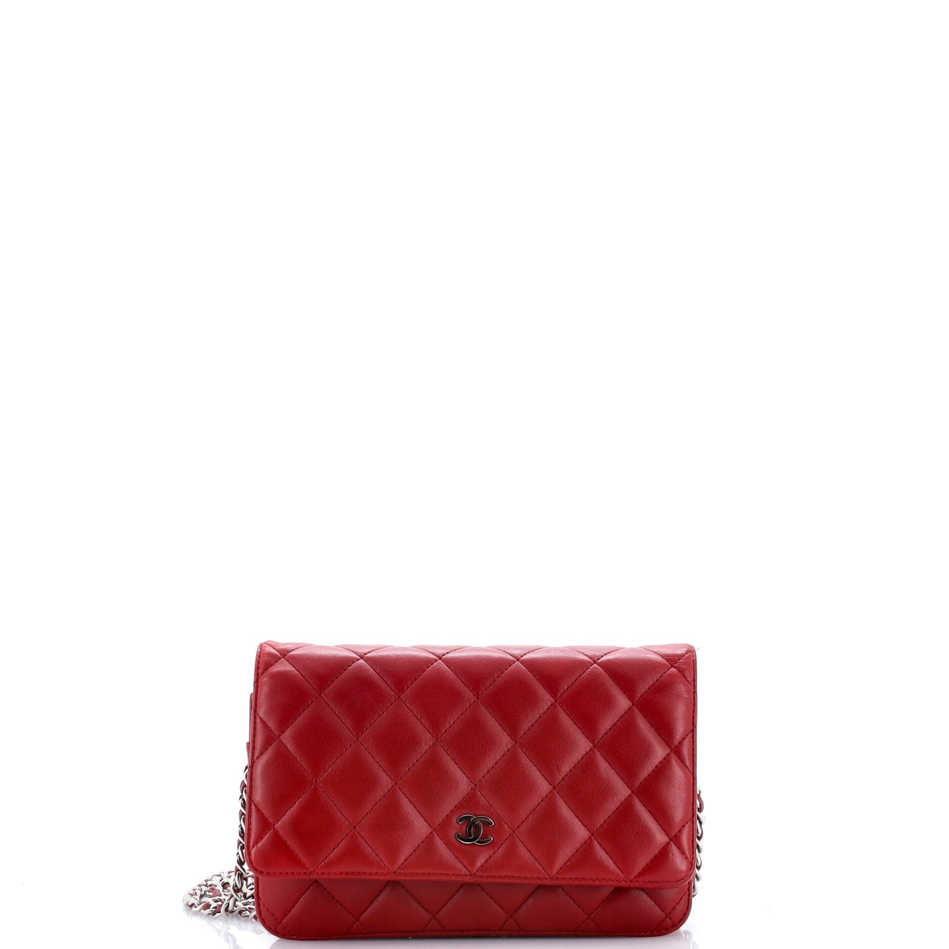 Wallet on Chain Quilted Lambskin
