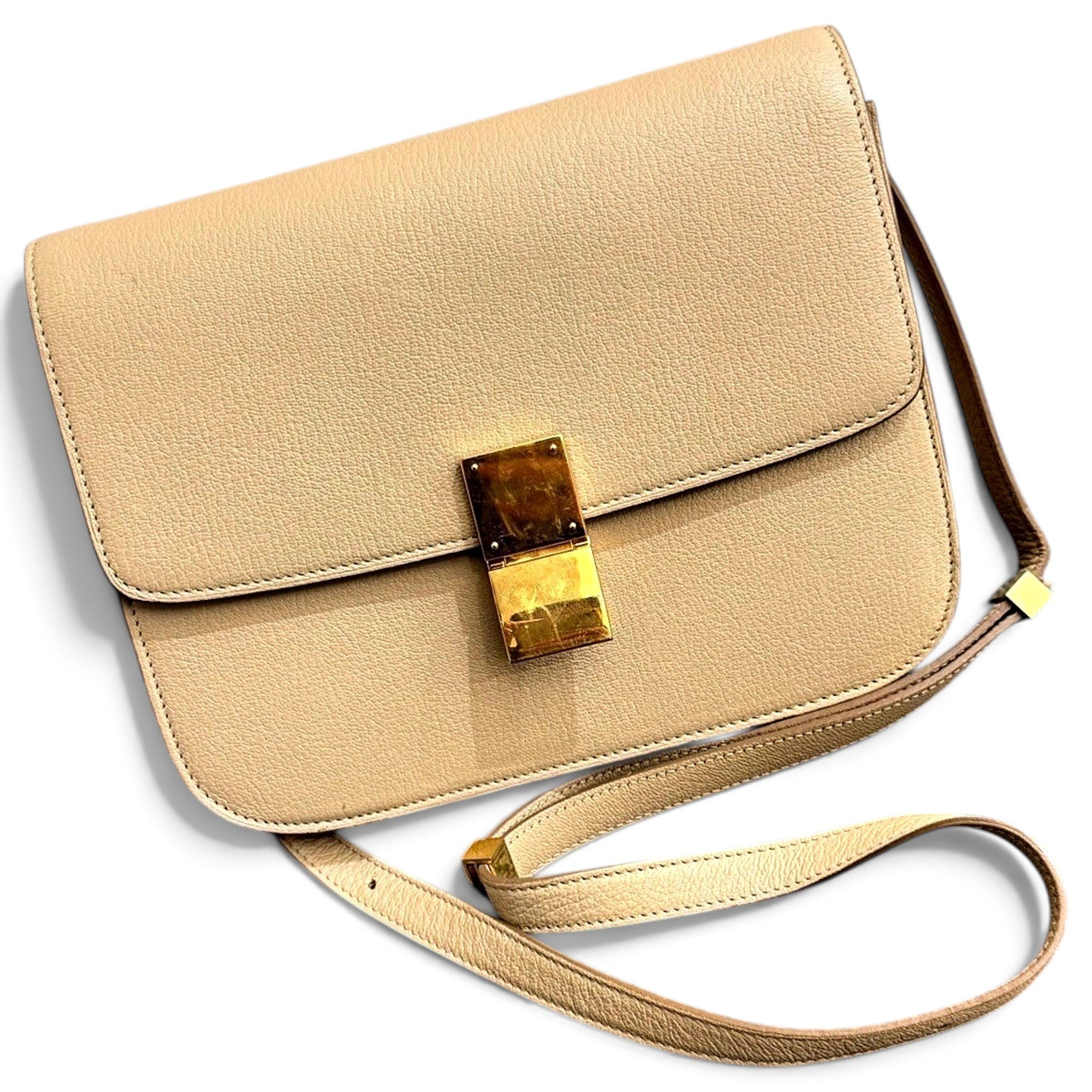 Classic leather handbag