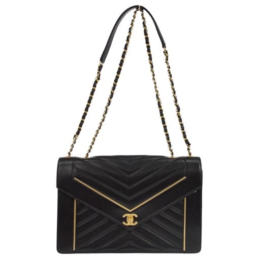 Trendy CC Flap leather handbag