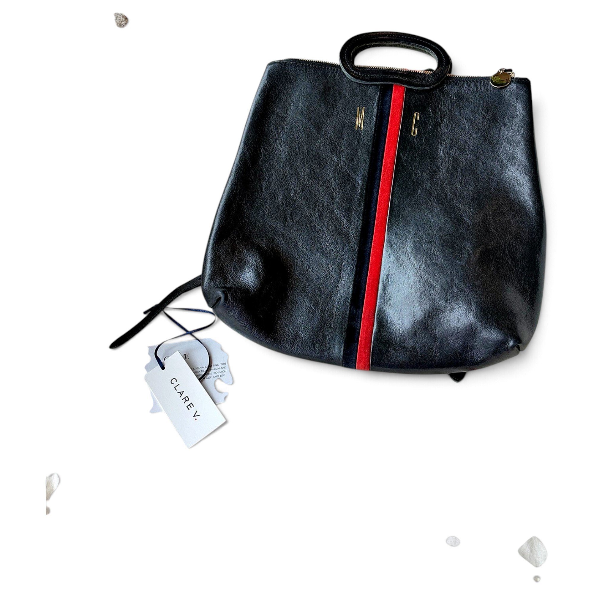 Leather backpack