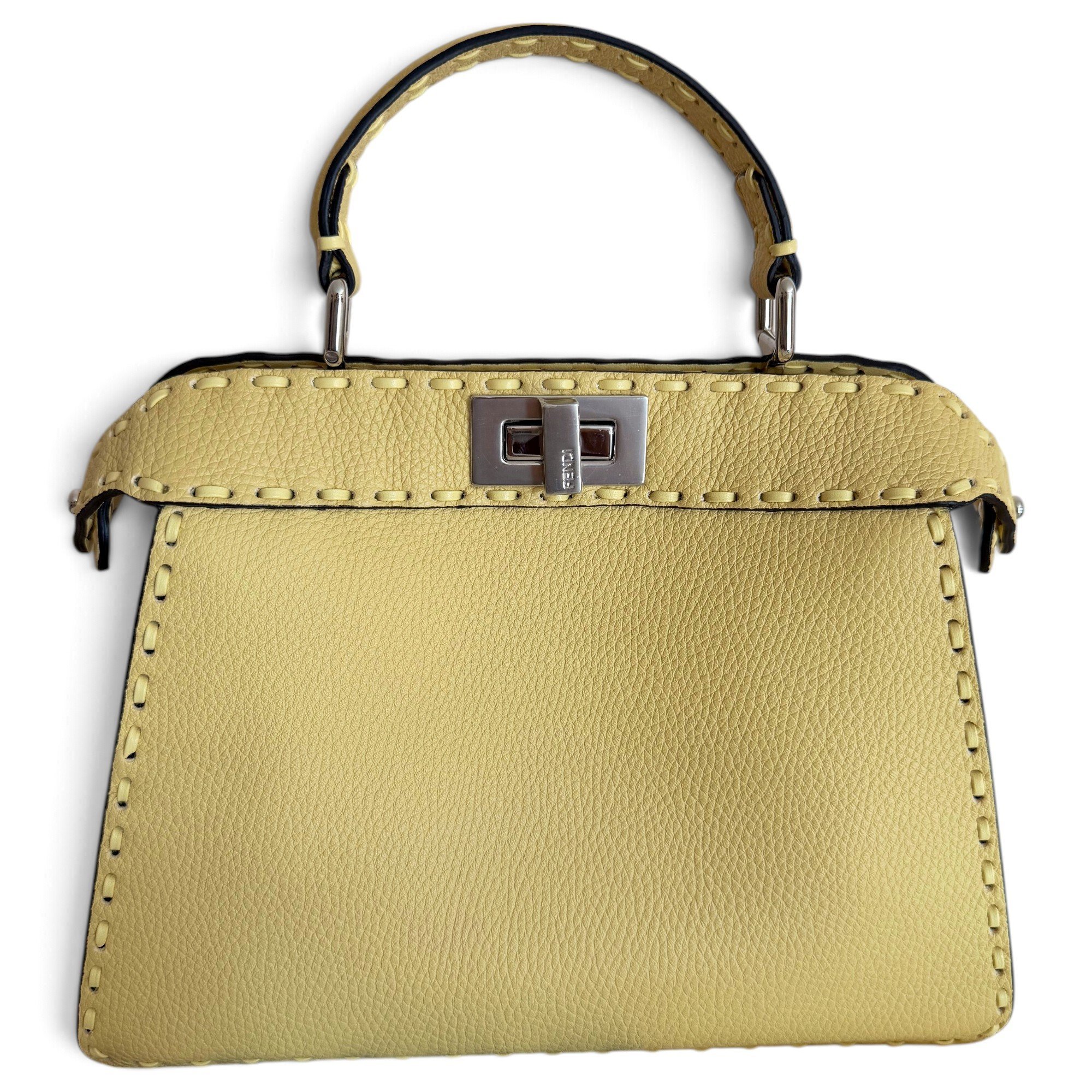Peekaboo leather handbag