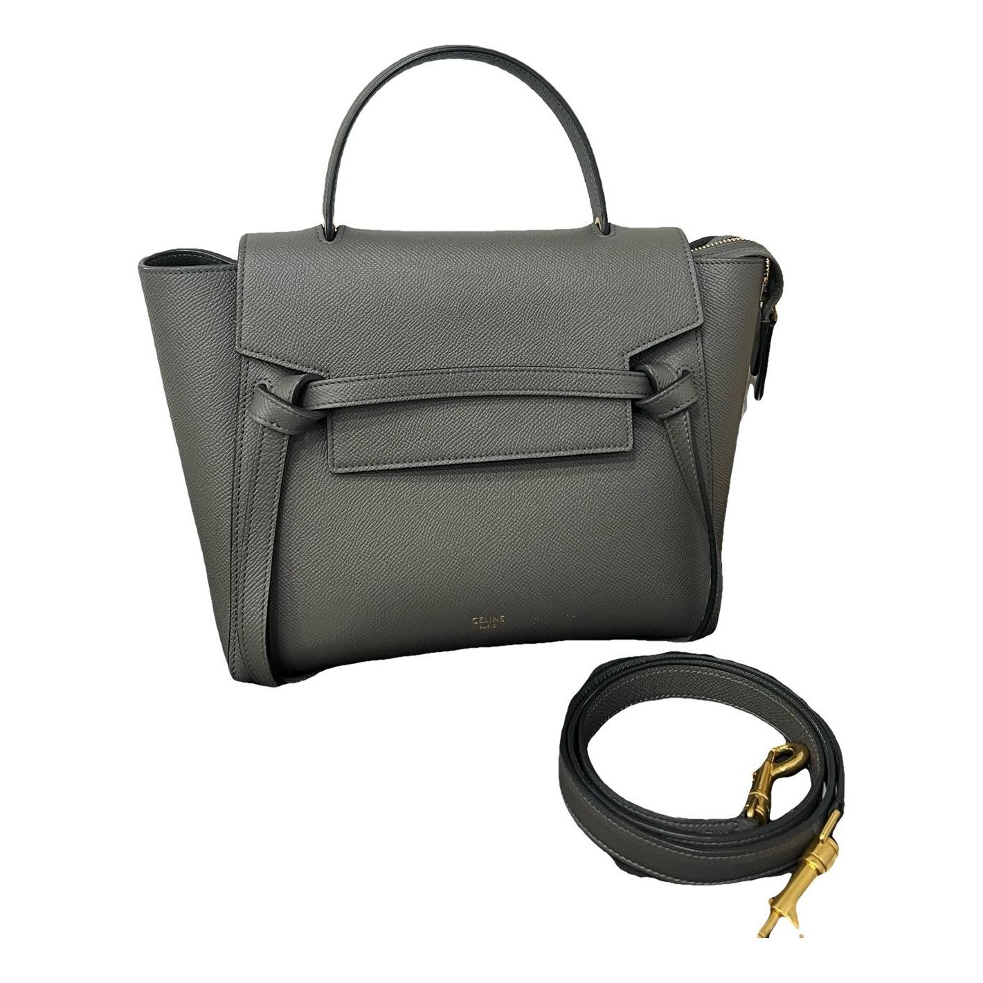 Belt leather handbag