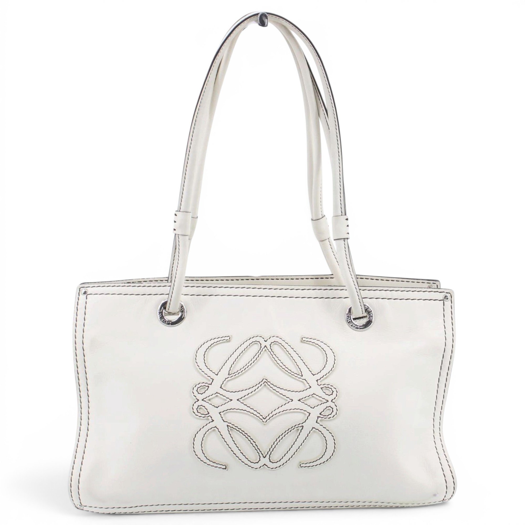 Cushion leather tote