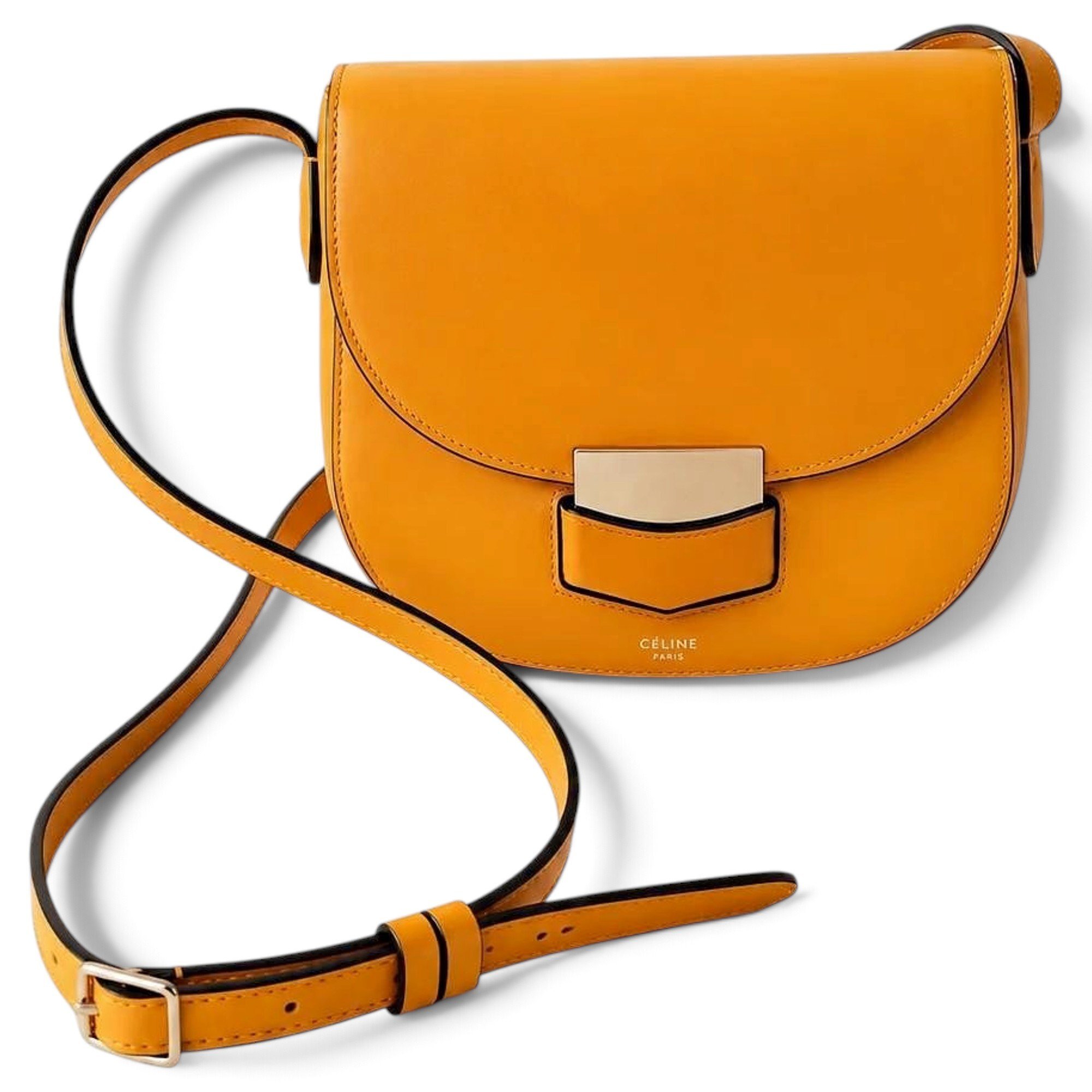 Trotteur leather handbag