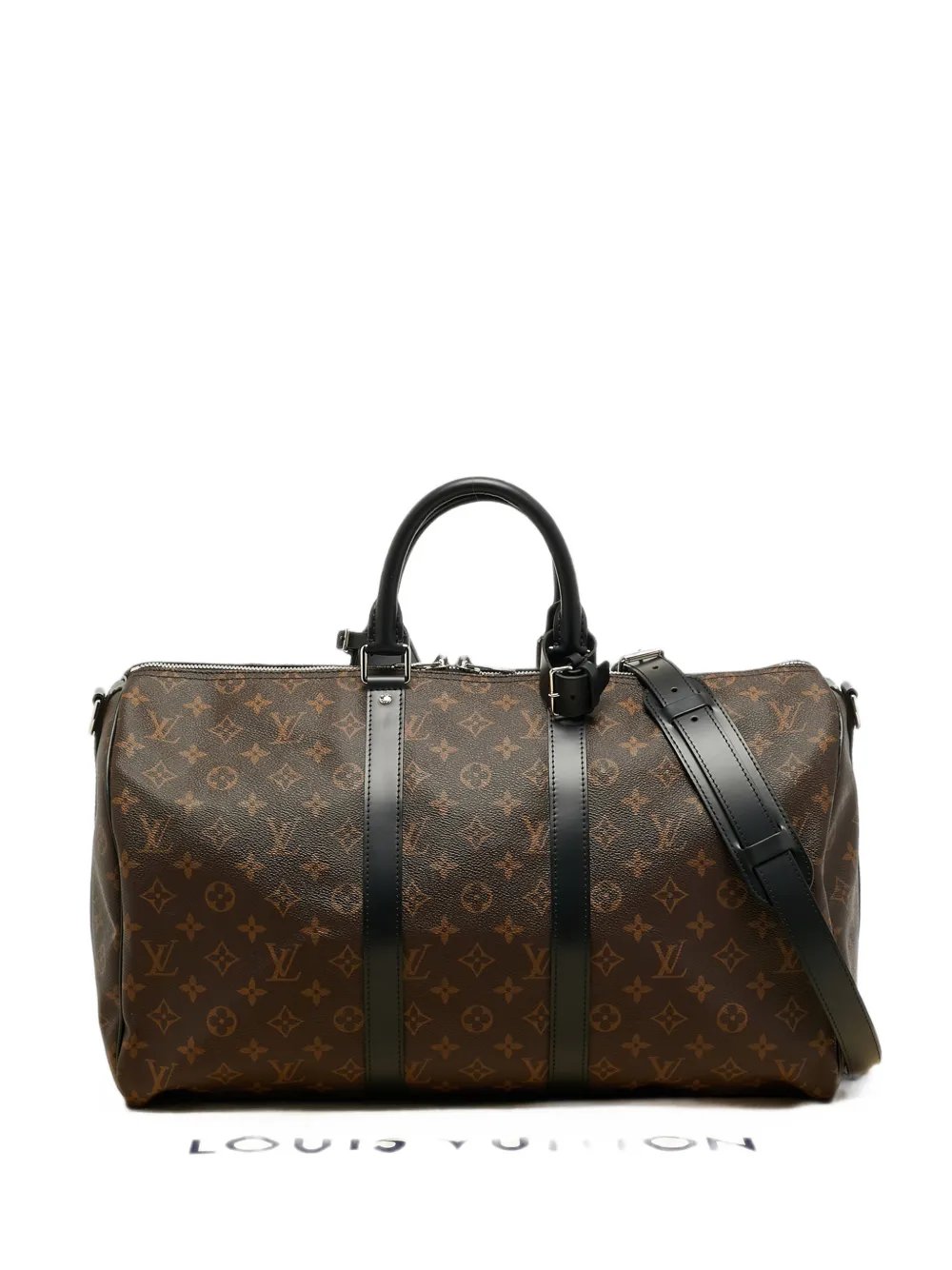 Keepall Bandoulière Monogram Macassar duffel bag