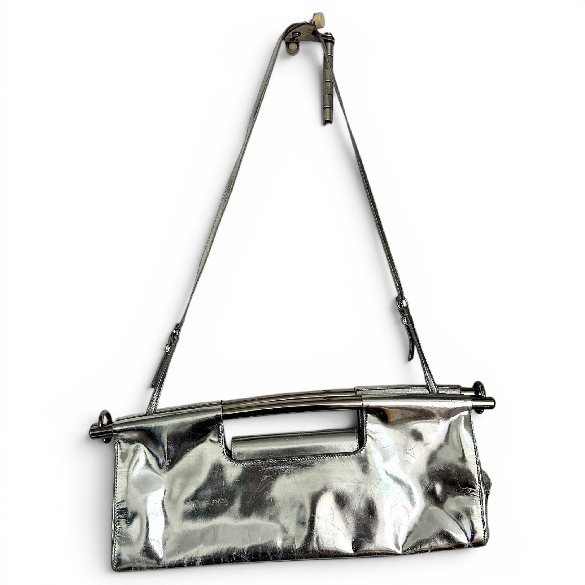 Patent leather handbag