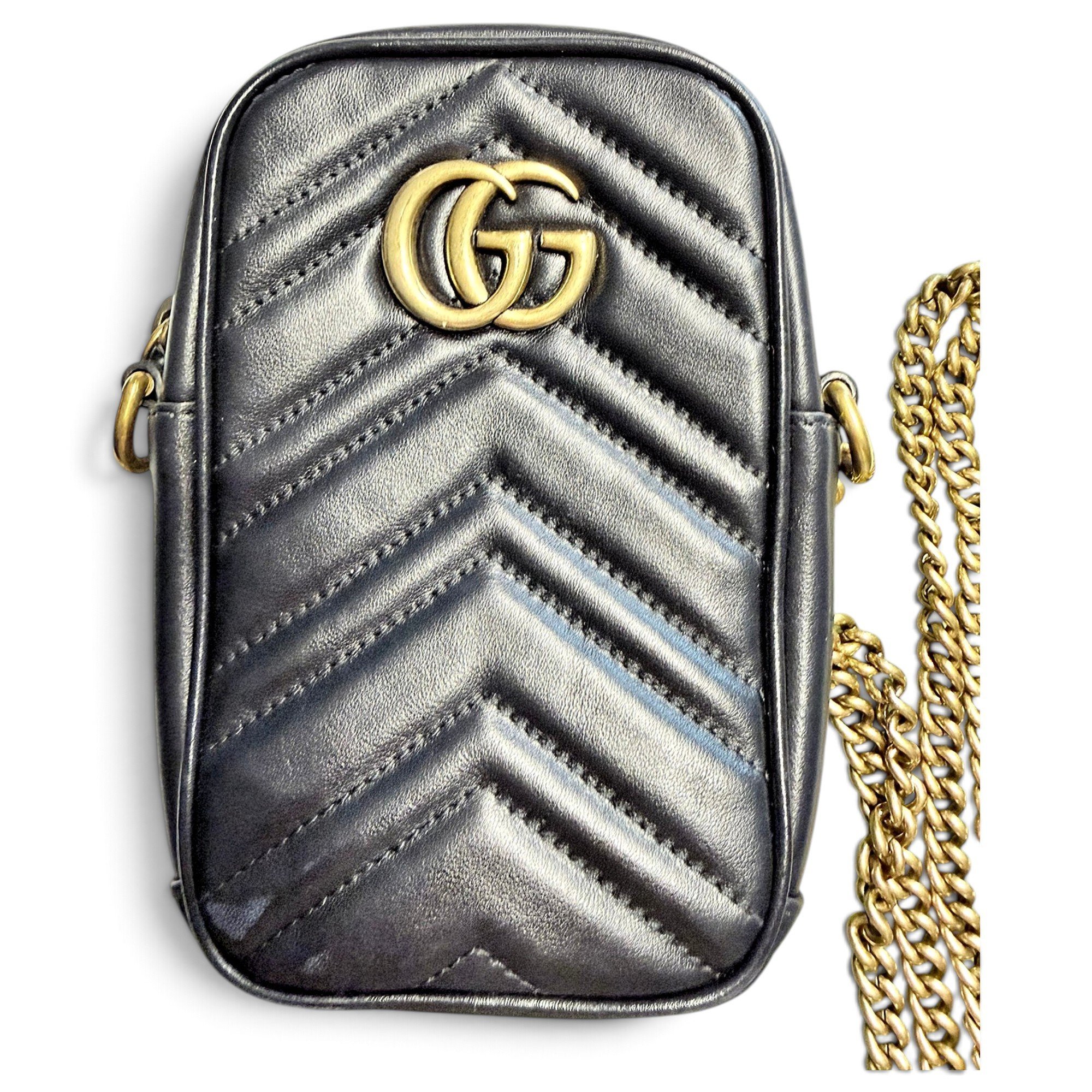 GG Marmont Phone leather crossbody bag