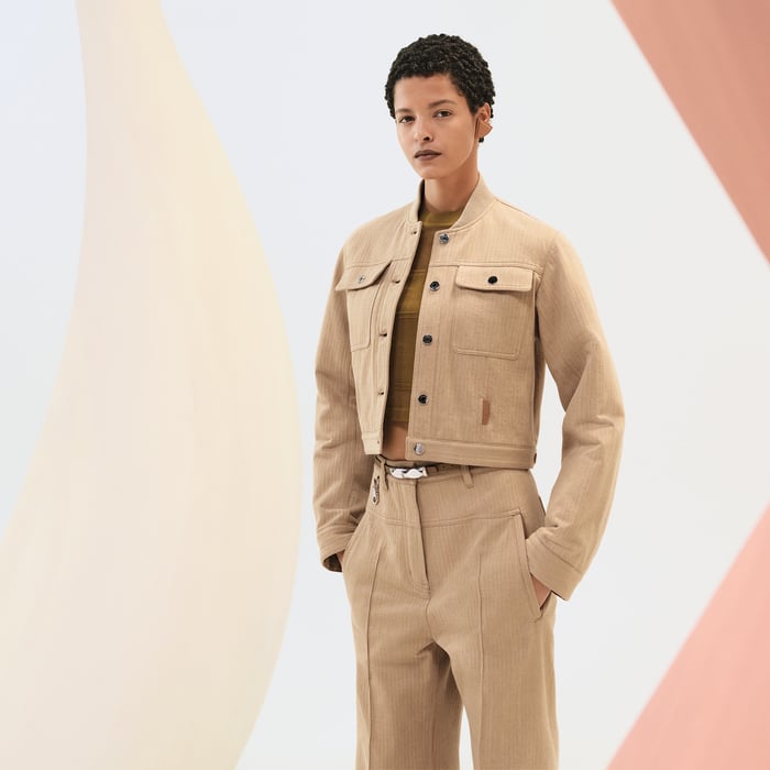 Beige Albâtre Reversible Jacket