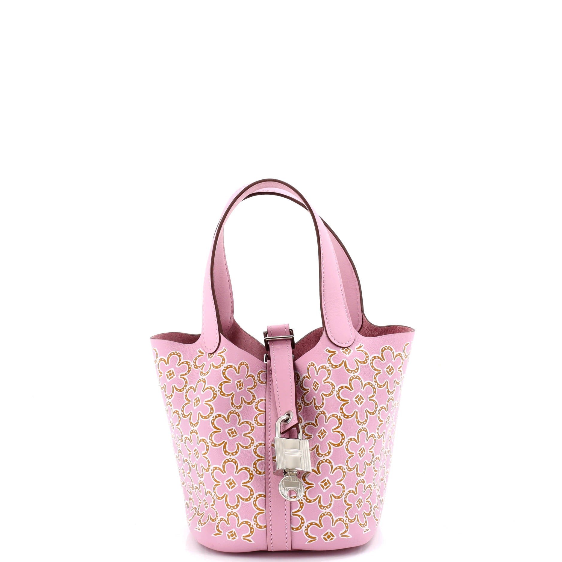 Hermes Picotin Lock Bag Lucky Daisy Printed Swift Micro
