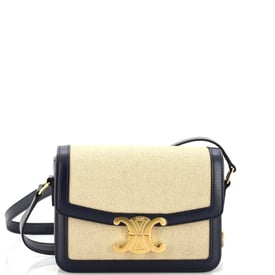 Celine Triomphe Shoulder Bag Canvas with Leather Teen