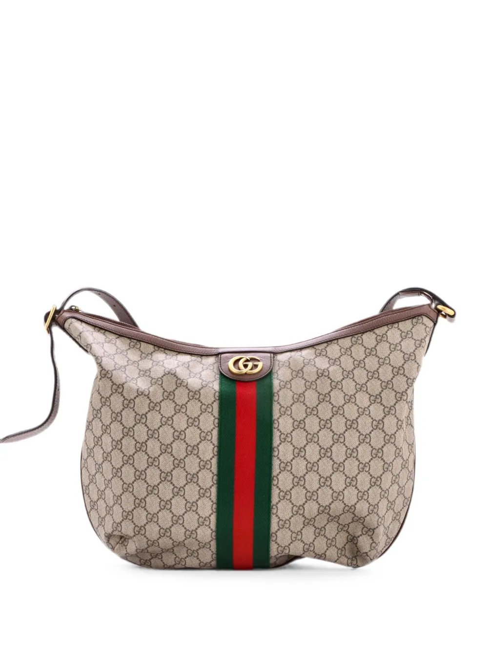 Ophidia Half Moon GG Coated Canvas Large hobo bag