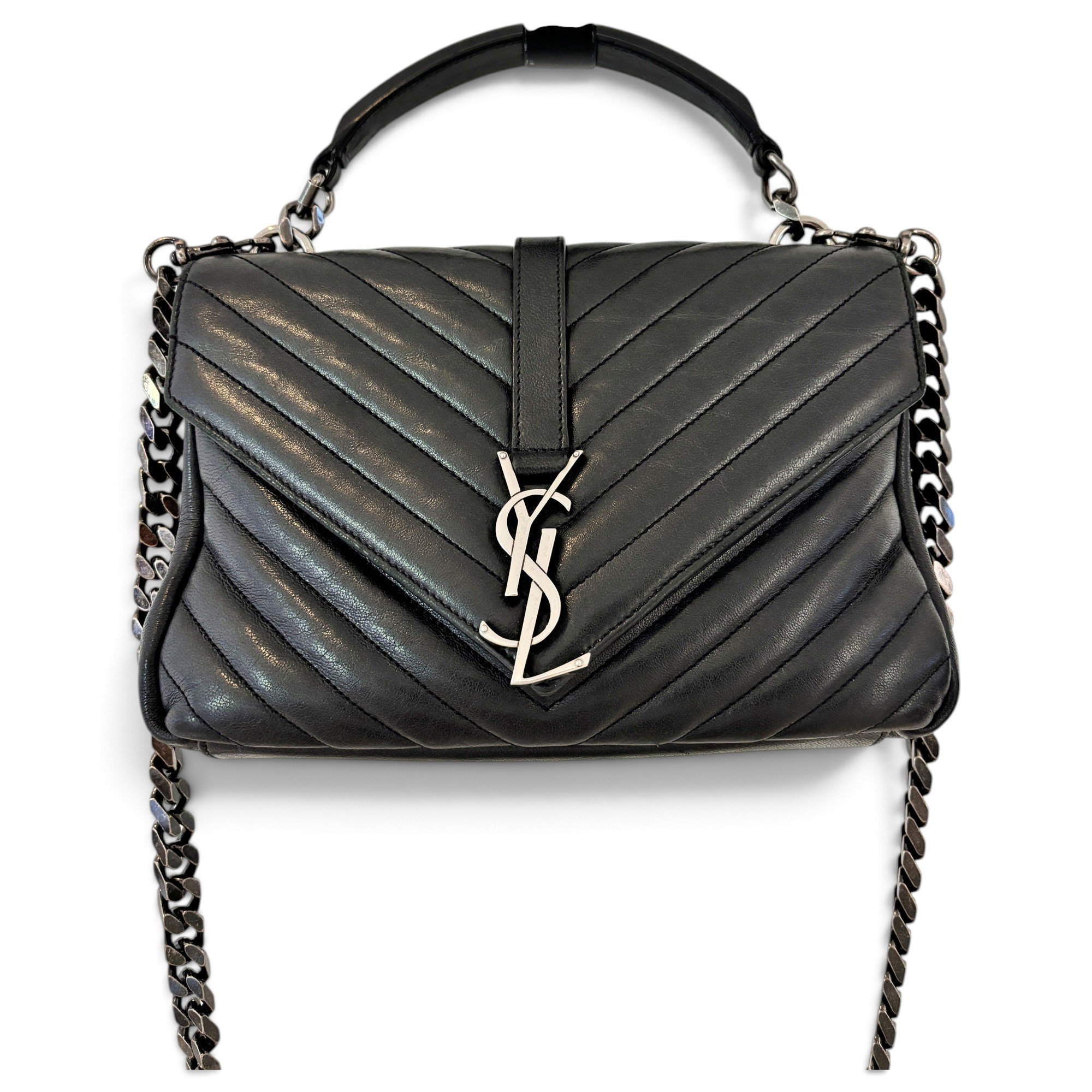 Saint Laurent Collége monogramme leather handbag