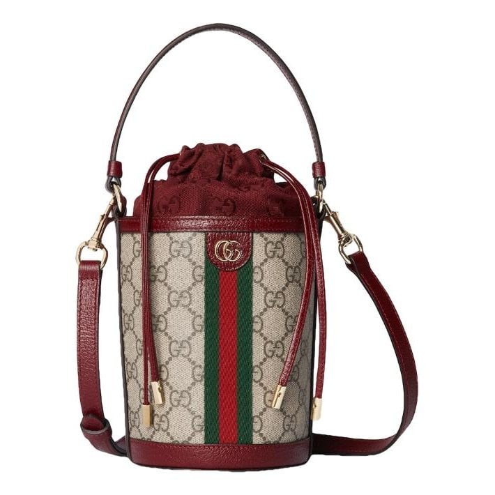 Ophidia Bucket leather crossbody bag