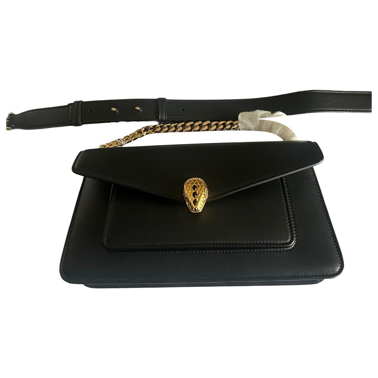 Serpenti leather handbag