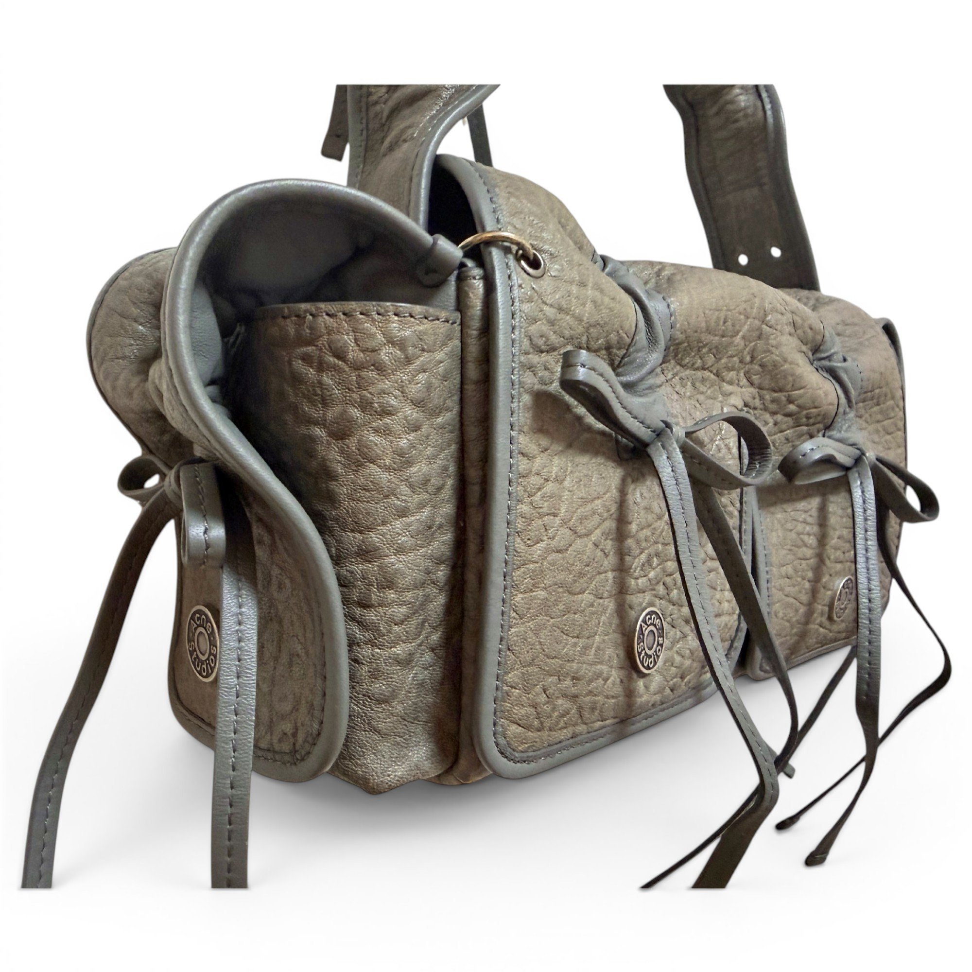 Acne Studios Multipocket leather handbag