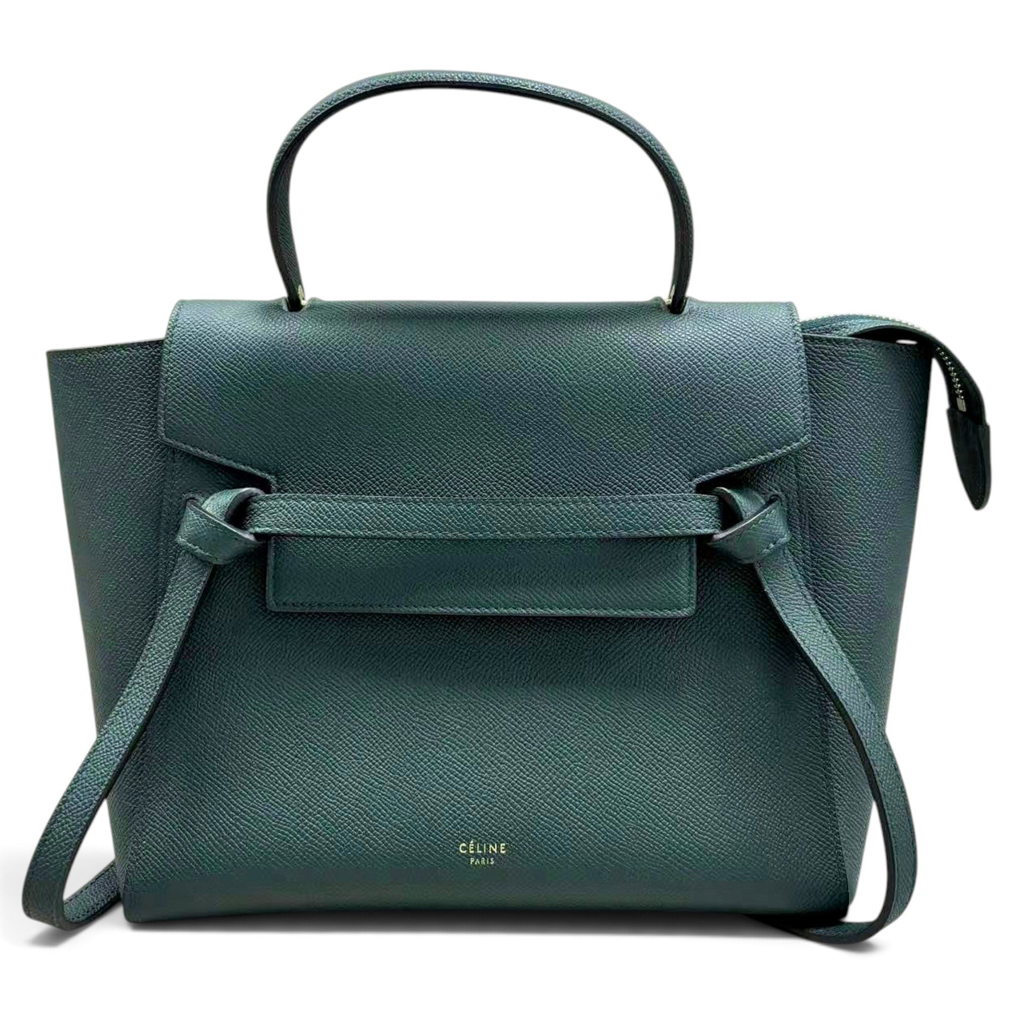 Belt leather handbag