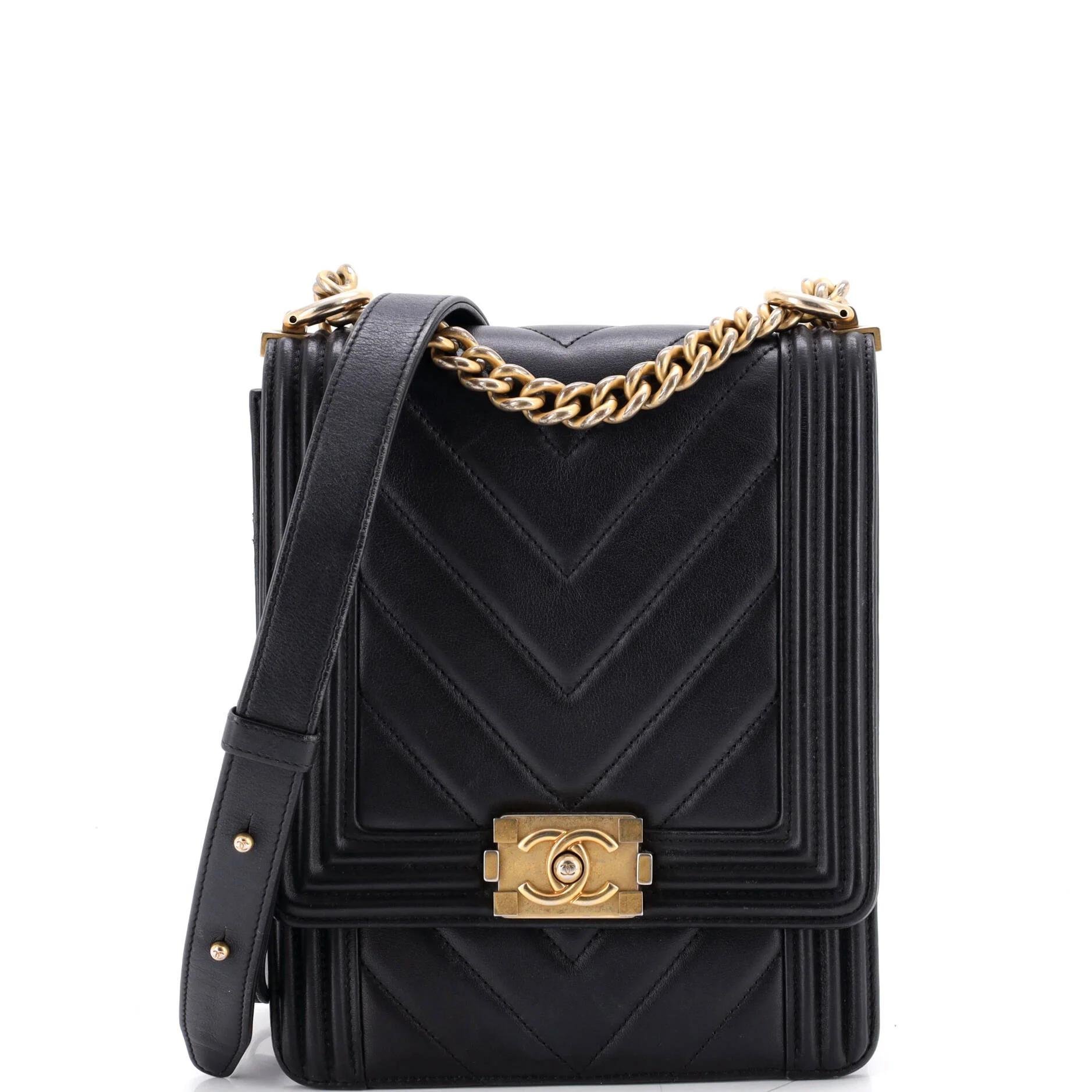 North South Boy leather crossbody bag