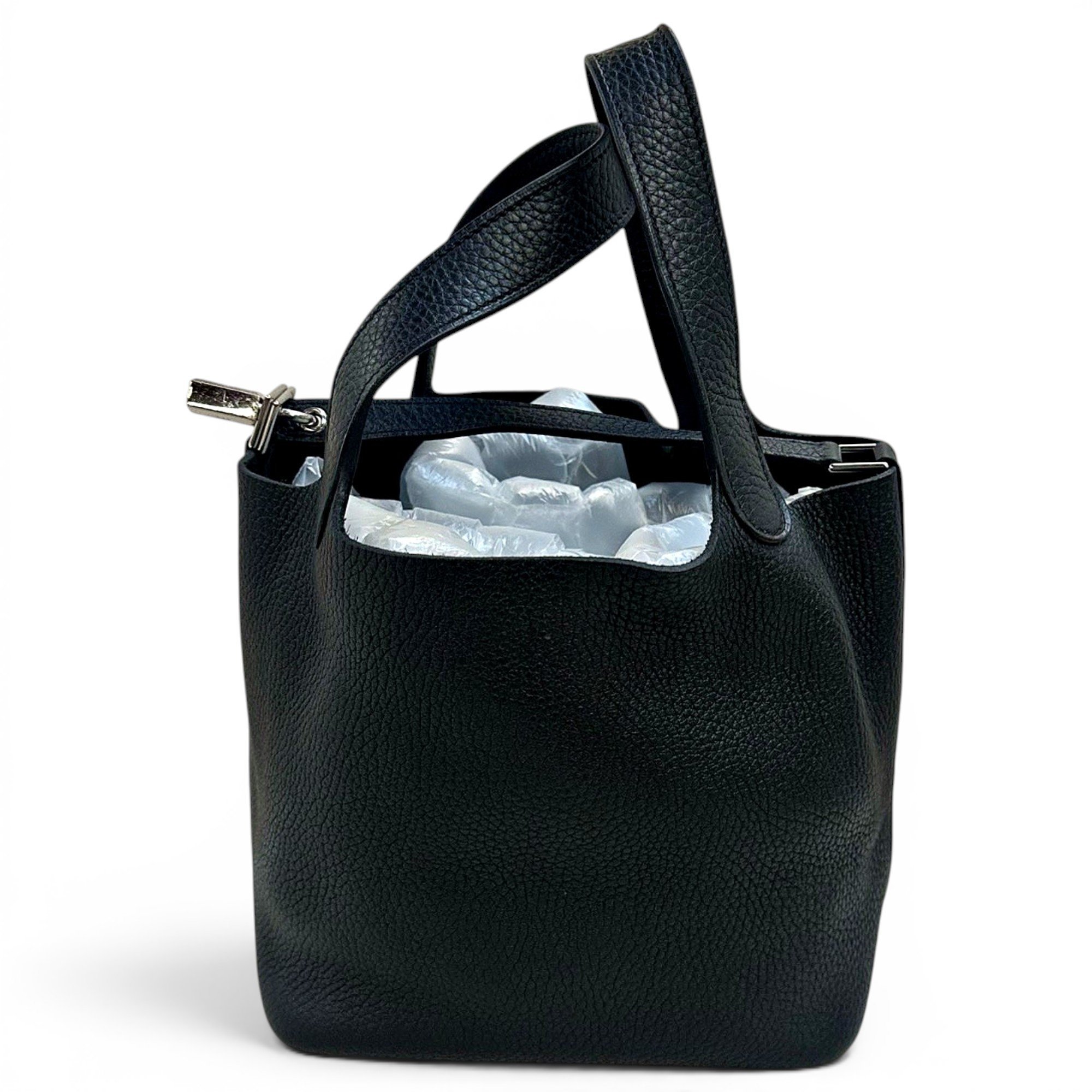 Picotin leather tote