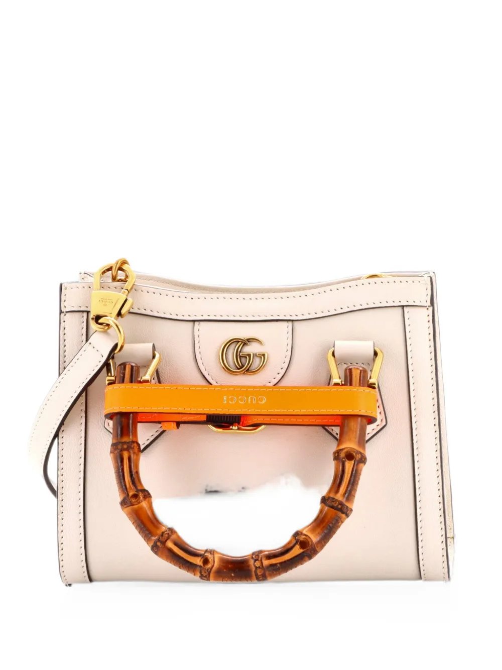 Diana NM Bamboo Handle Tote Leather Mini crossbody bag