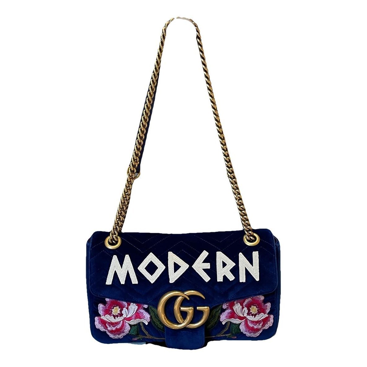 GG Marmont velvet crossbody bag