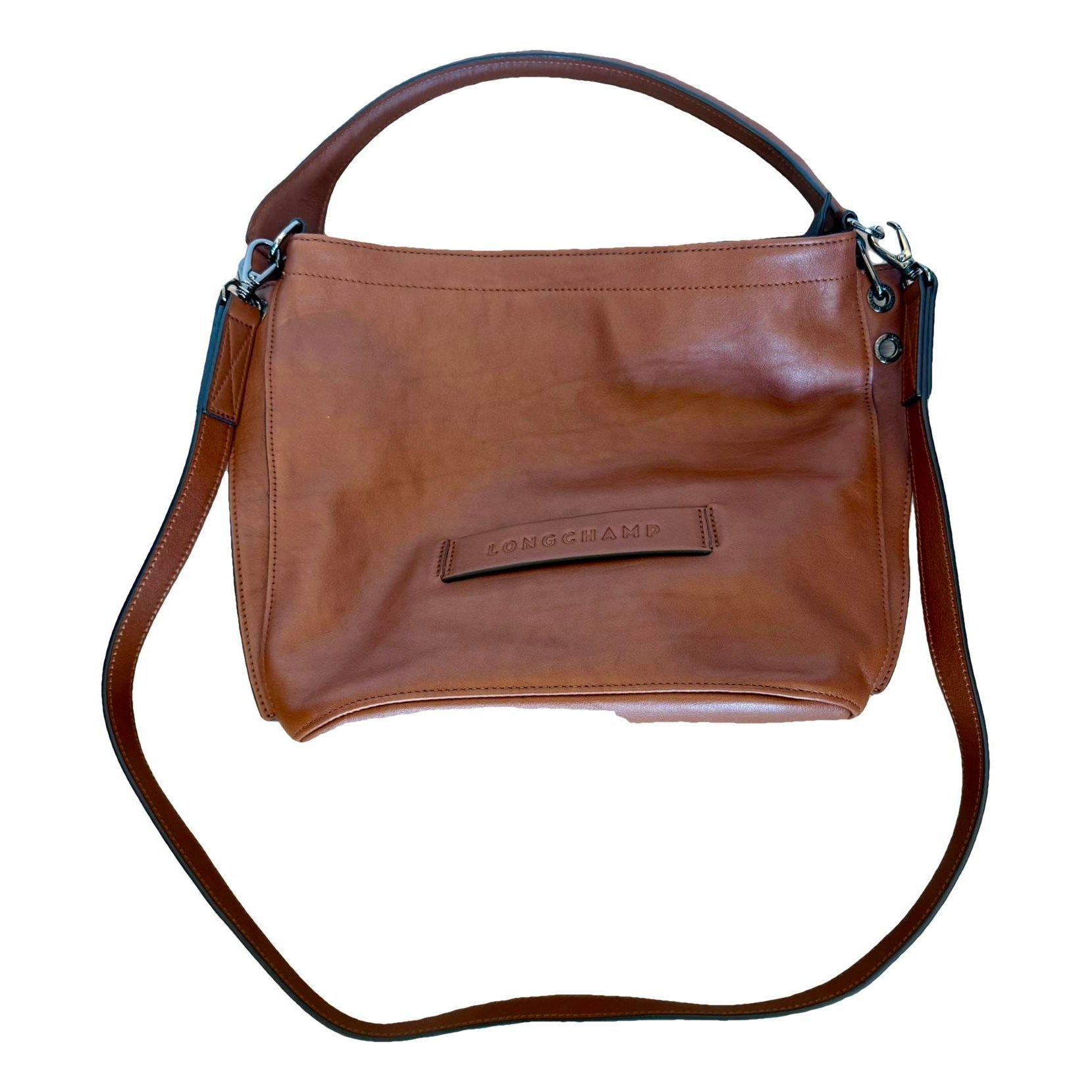3D leather crossbody bag