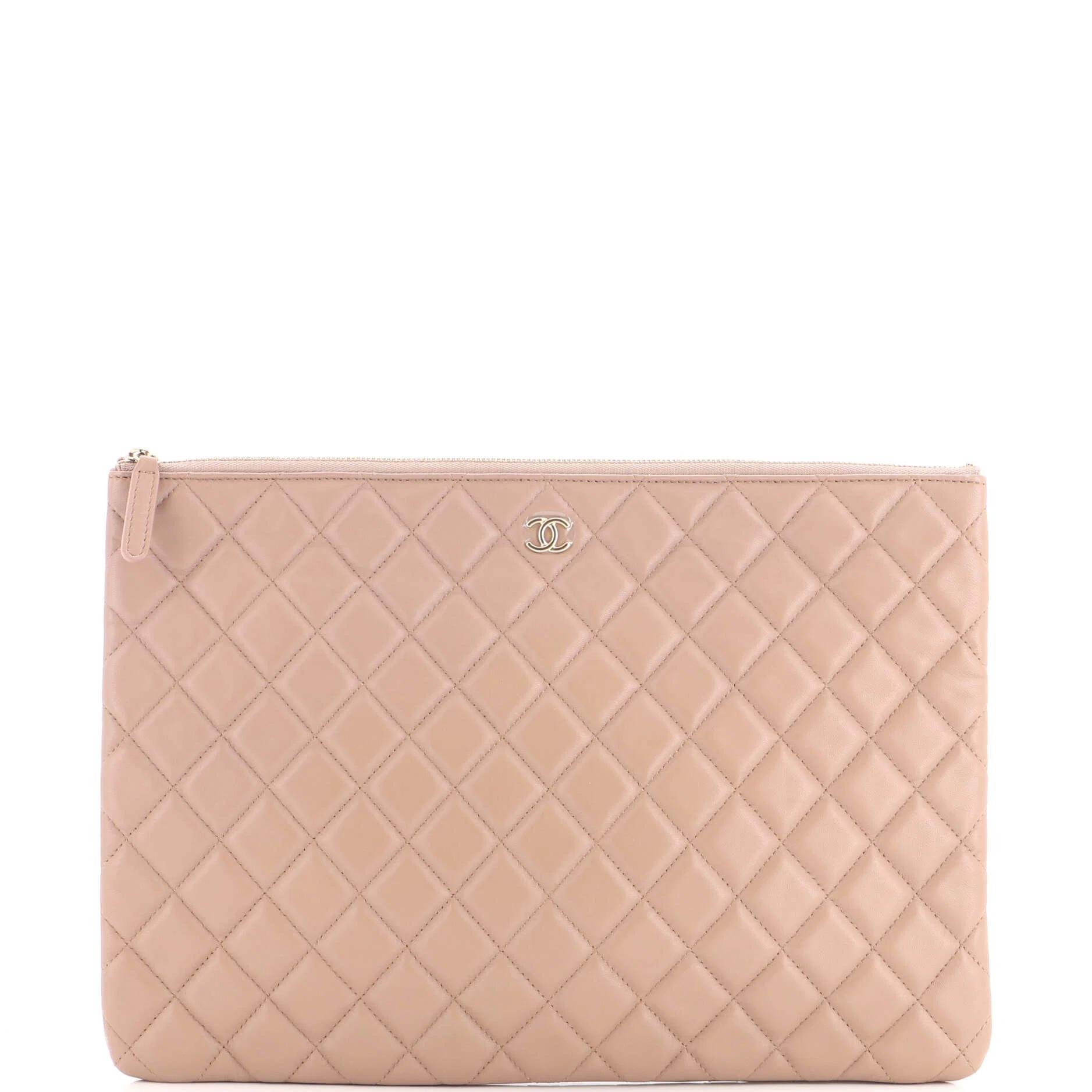 Leather clutch bag
