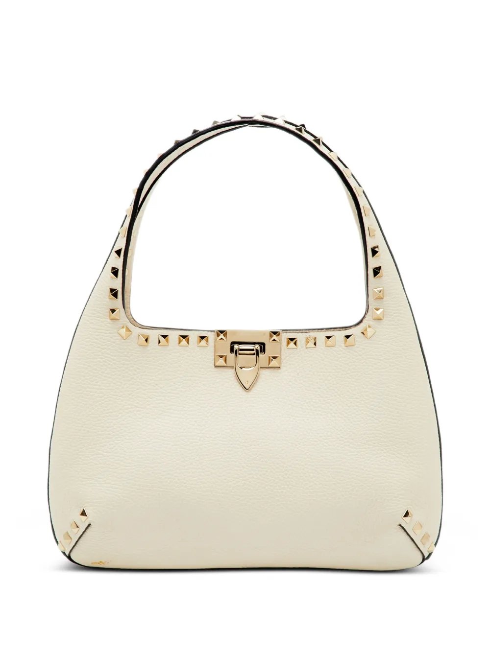 Rockstud leather shoulder bag