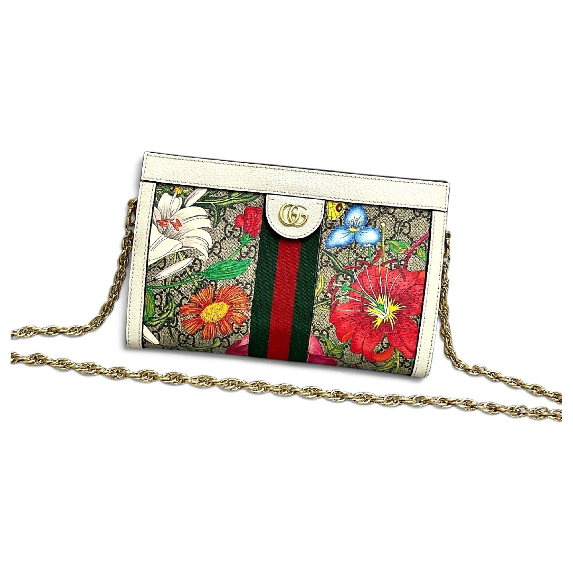 Ophidia Chain leather handbag