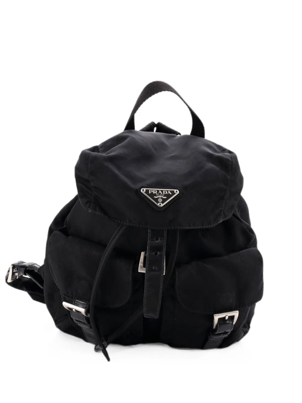 Double Front Pocket Tessuto Small backpack
