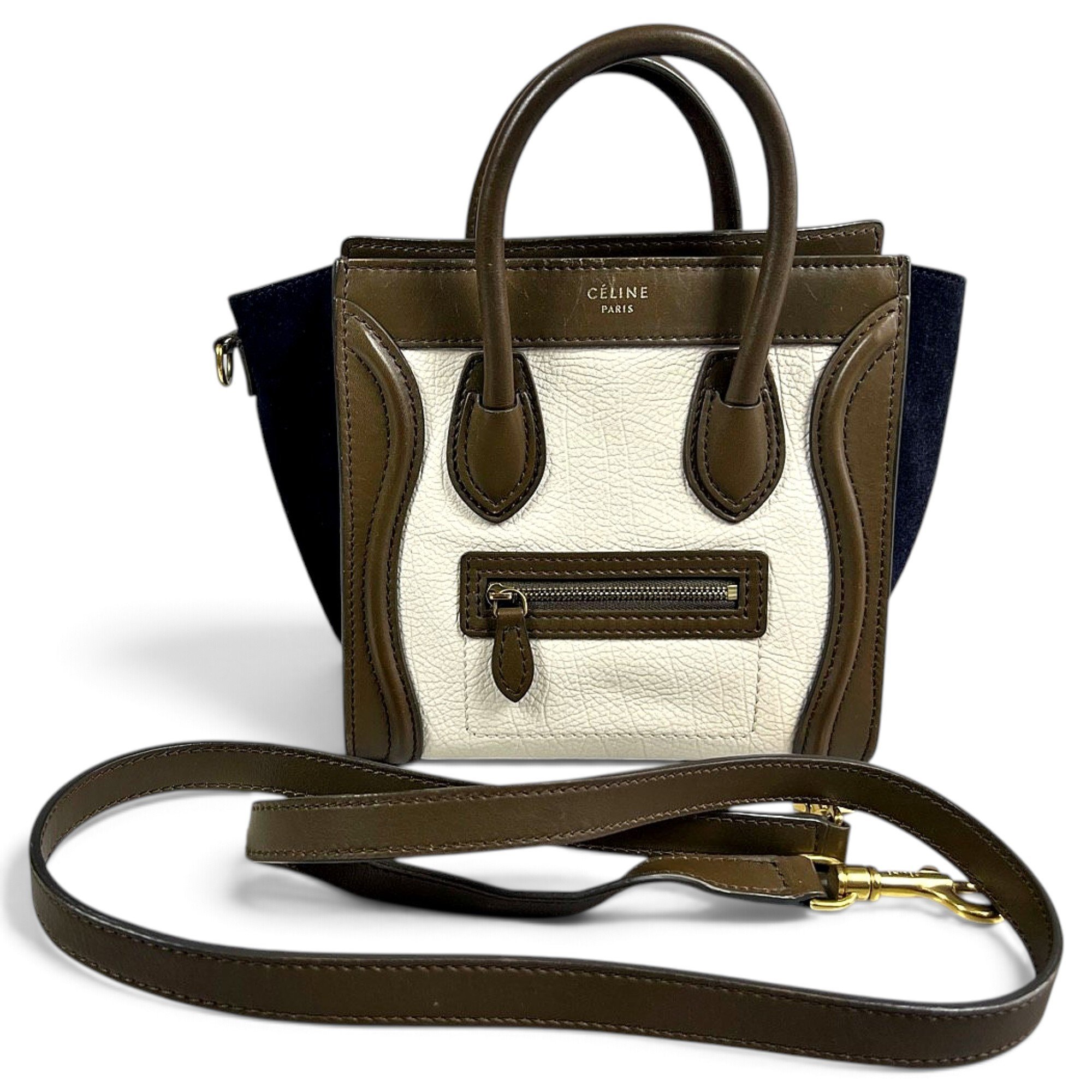 Luggage leather tote