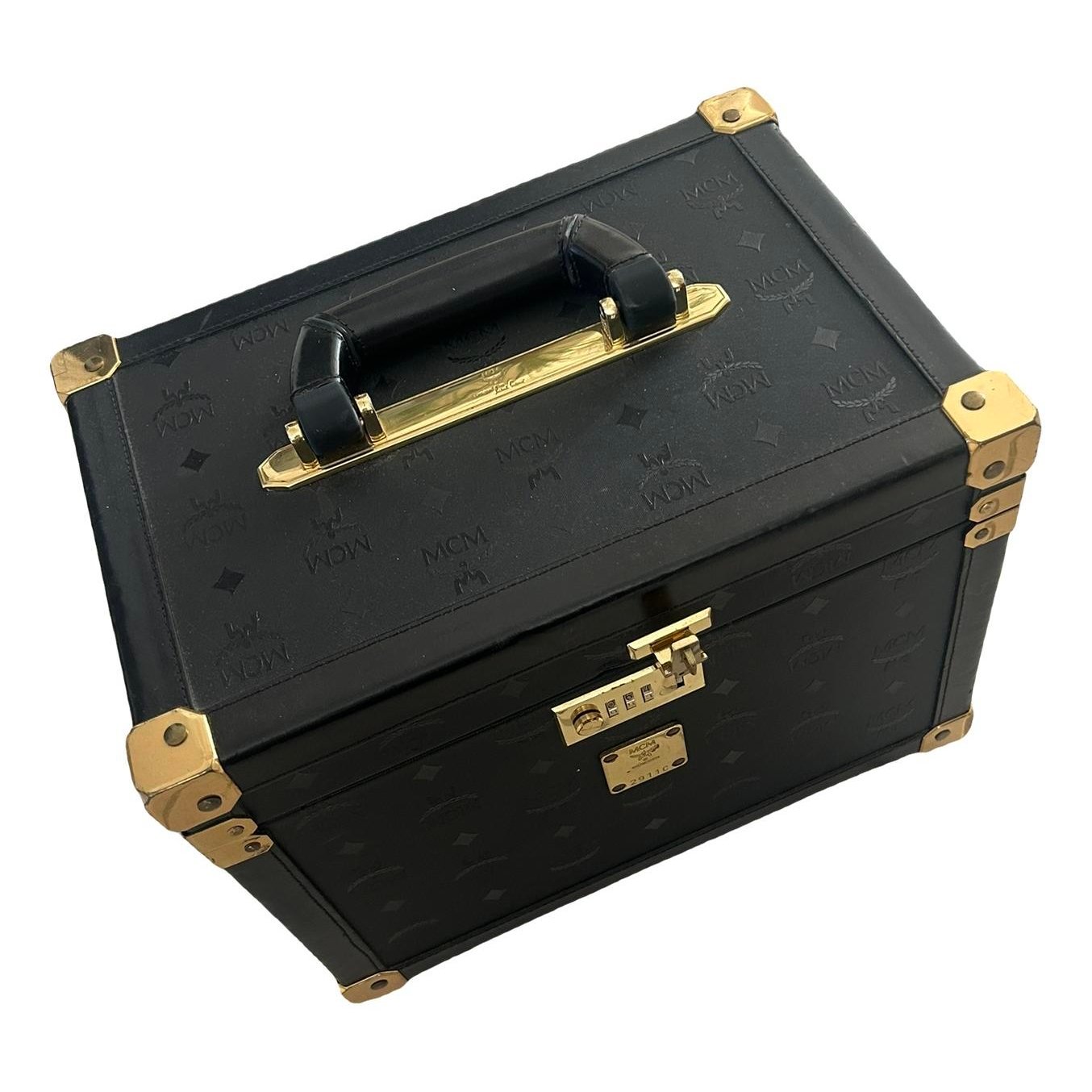 Leather vanity case