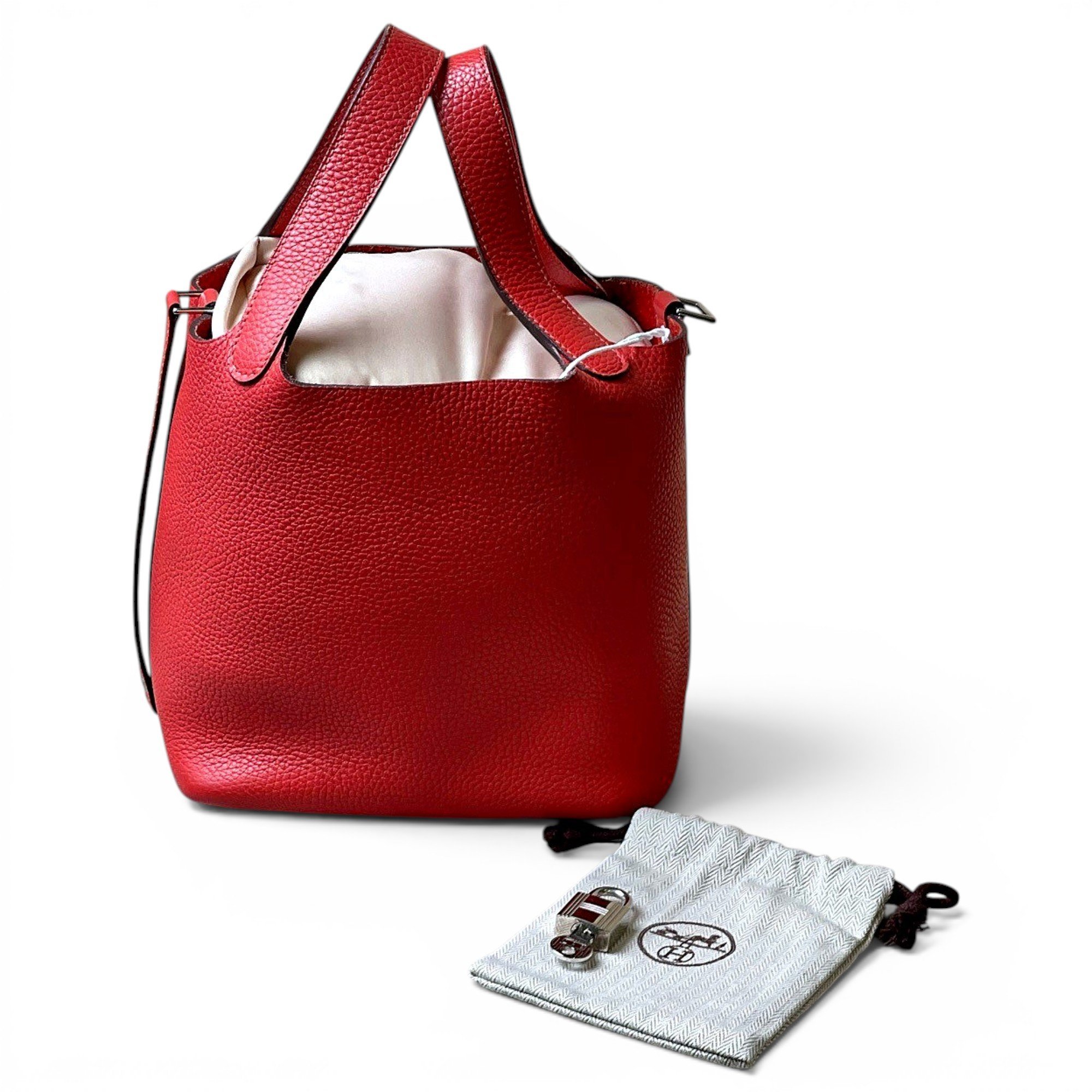 Picotin leather handbag